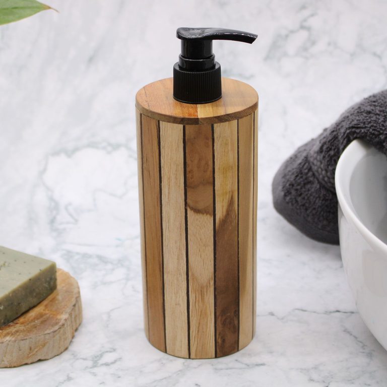 Dispensadores de jabón líquido de madera