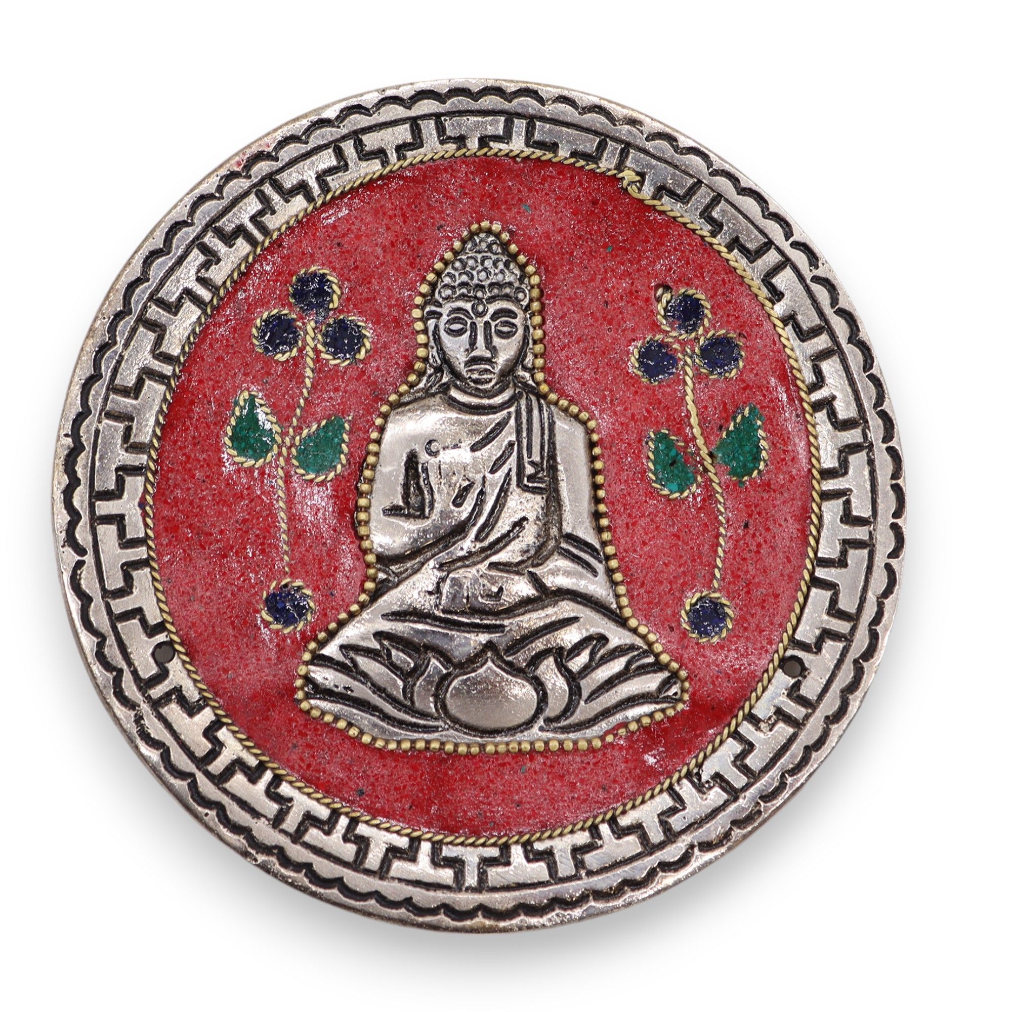 Porta-incienso Buda Rojo Decorativo 10cm - Imagen 3