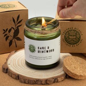 Greenman Woodwick Vela de soja - Ceniza y Humo de Madera