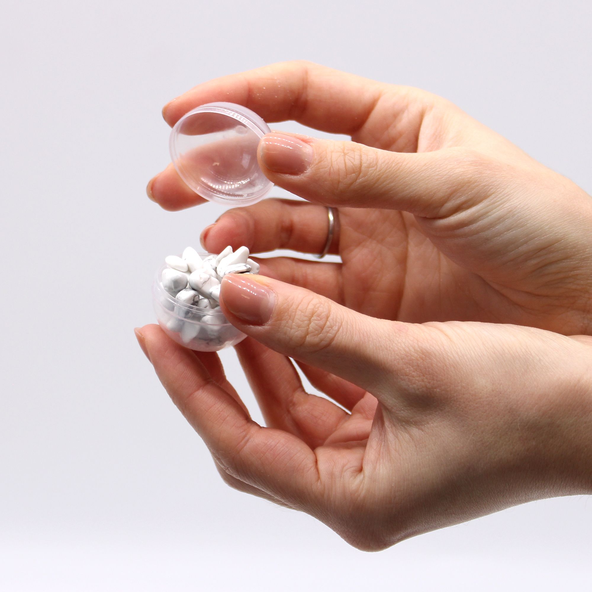 Bomba de baño con pulsera de gemas de jaspe blanco - Imagen 8