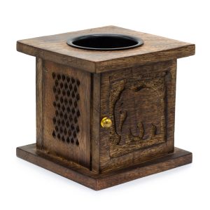 Quemador de caja grande de mango - Elefante