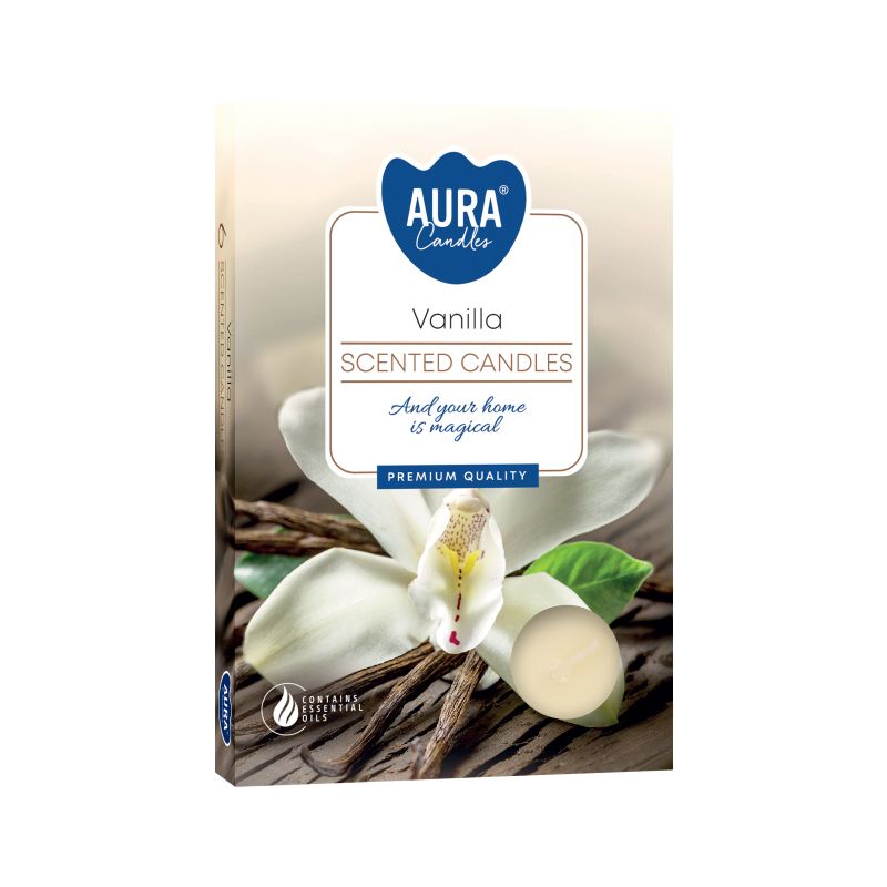 1x Set de 6 Velas de Té Perfumadas - Vainilla - Imagen 2