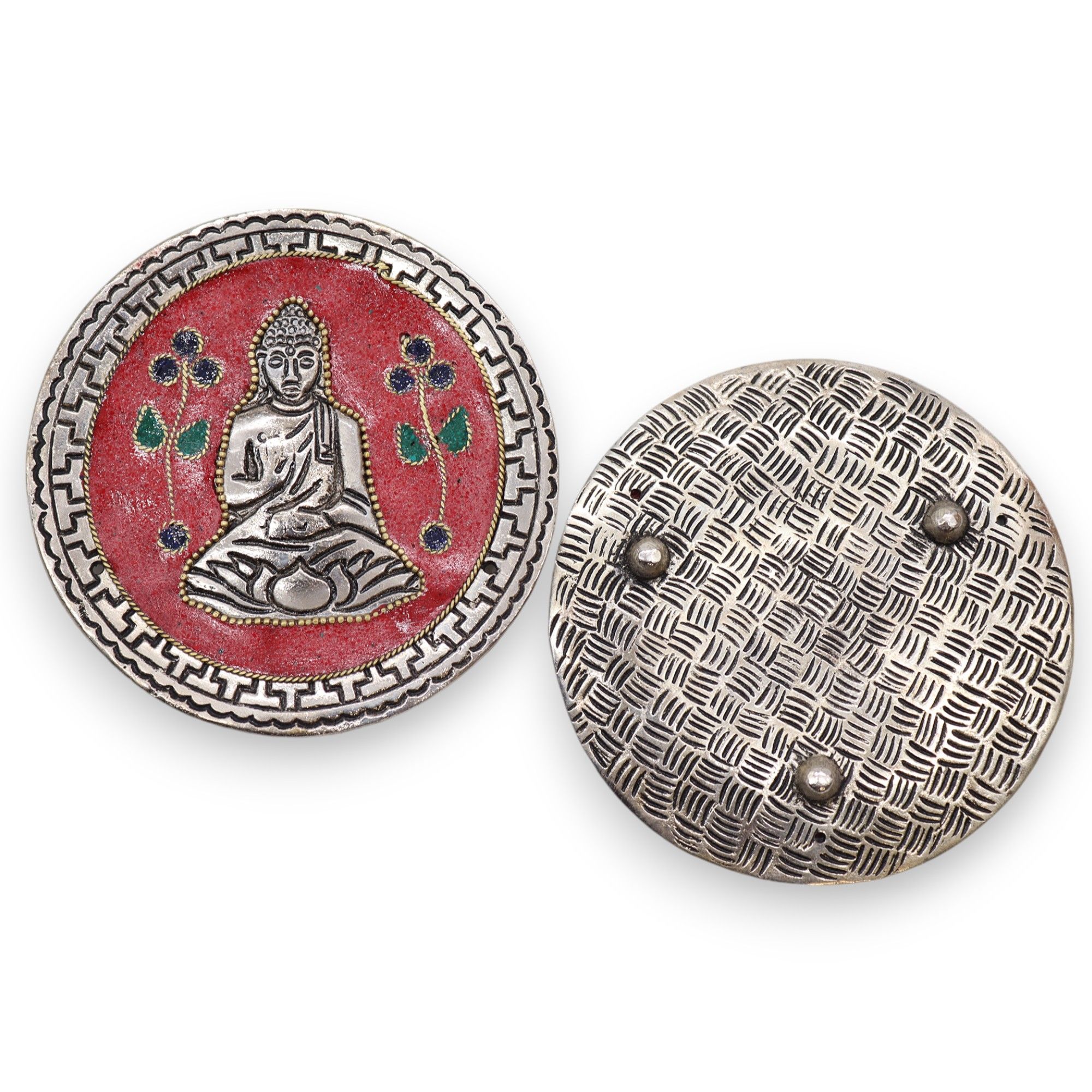 Porta-incienso Buda Rojo Decorativo 10cm - Imagen 2