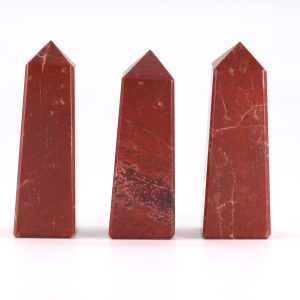 Puntas de obelisco de piedra preciosa aprox. 5 cm - jaspe rojo