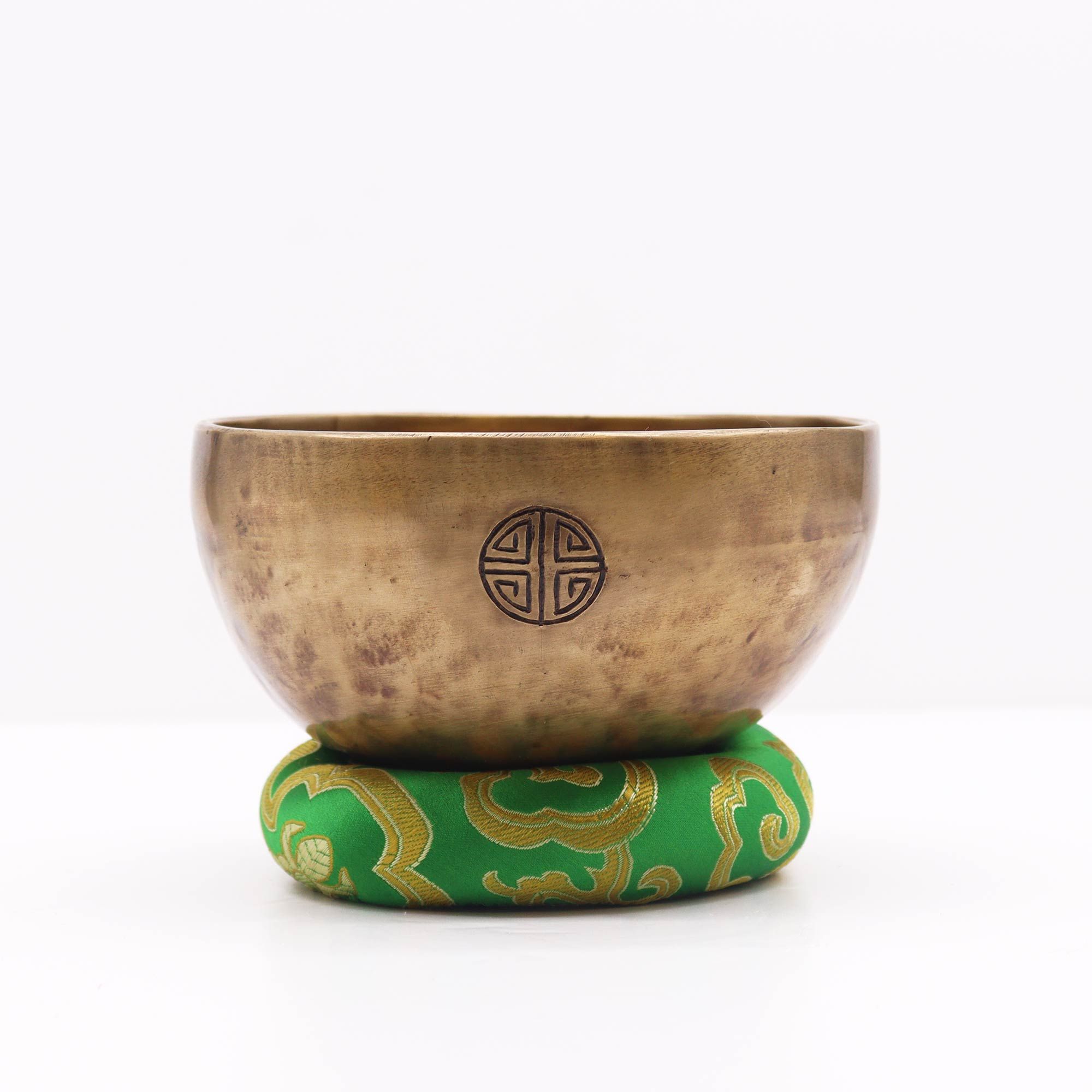 Cojín de aro de 10 cm (para cuenco tibetano de 12-14 cm) - Verde - Imagen 2