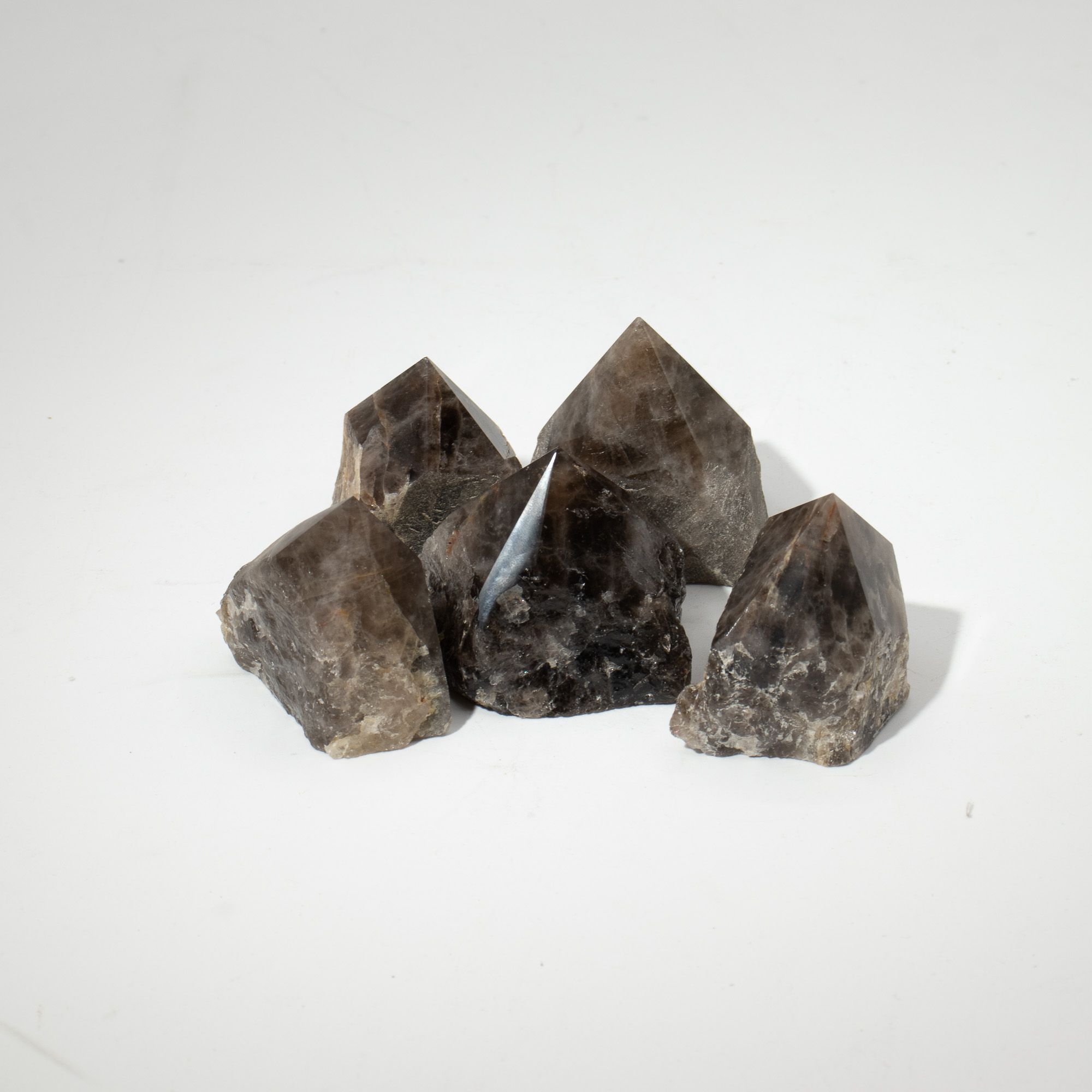 Puntas pulidas superiores de piedra preciosa - Cuarzo ahumado (aproximadamente 5-6 piezas) - Imagen 3