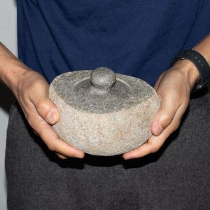 Maceta de enraizamiento de piedra de río natural