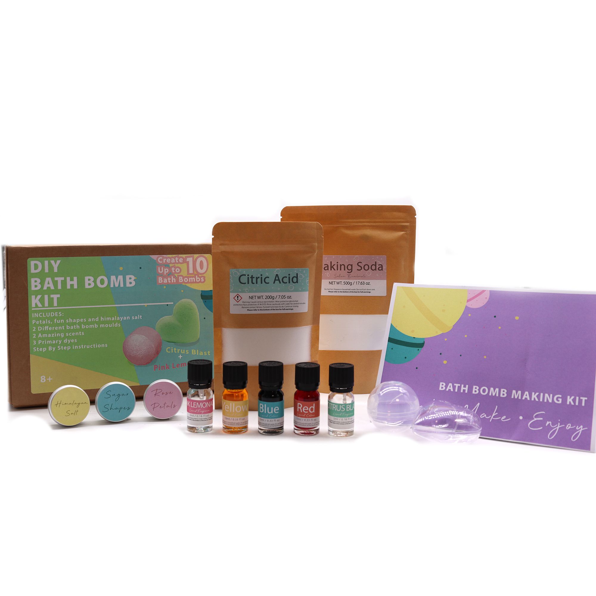 Kit de bombas de baño: limonada rosa y explosión de cítricos - Imagen 4