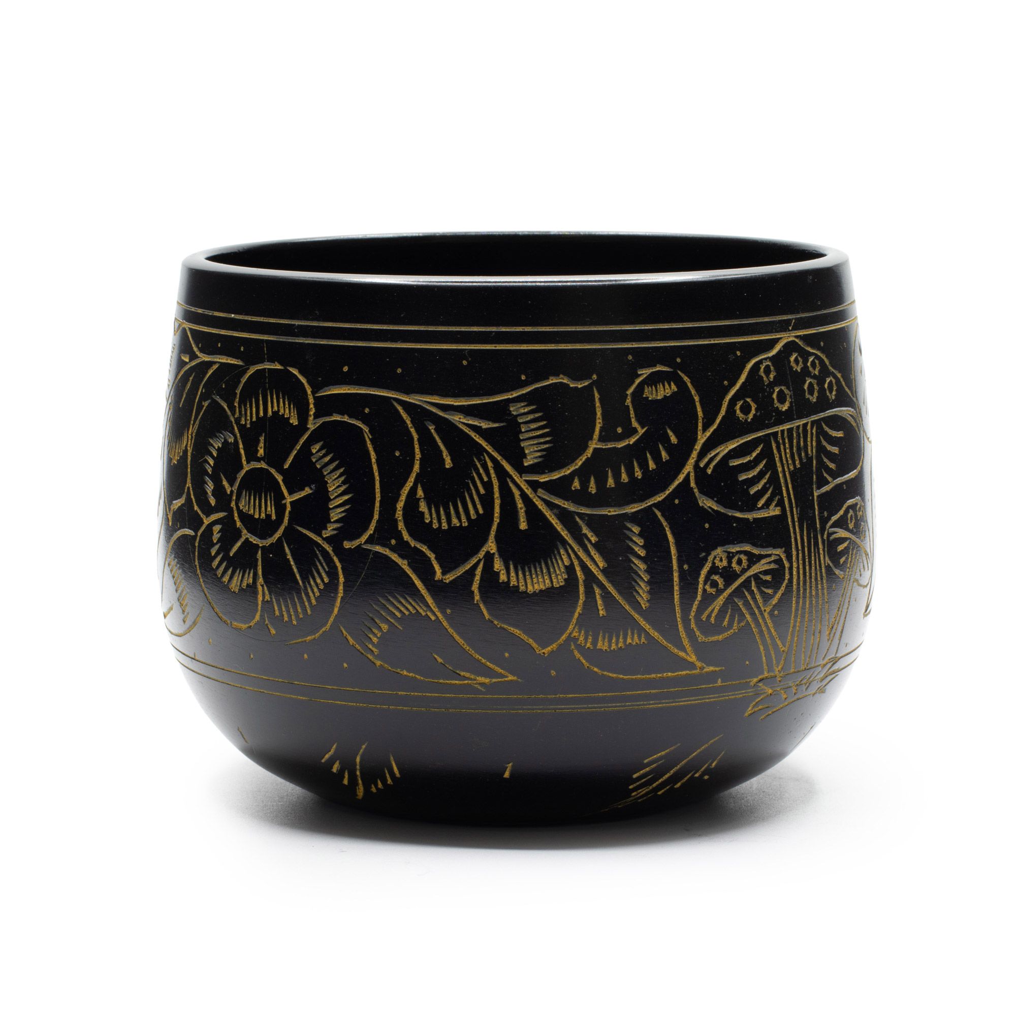 Cuenco sonoro de caldero - Hongo mágico - Amarillo (15 cm) - Imagen 4