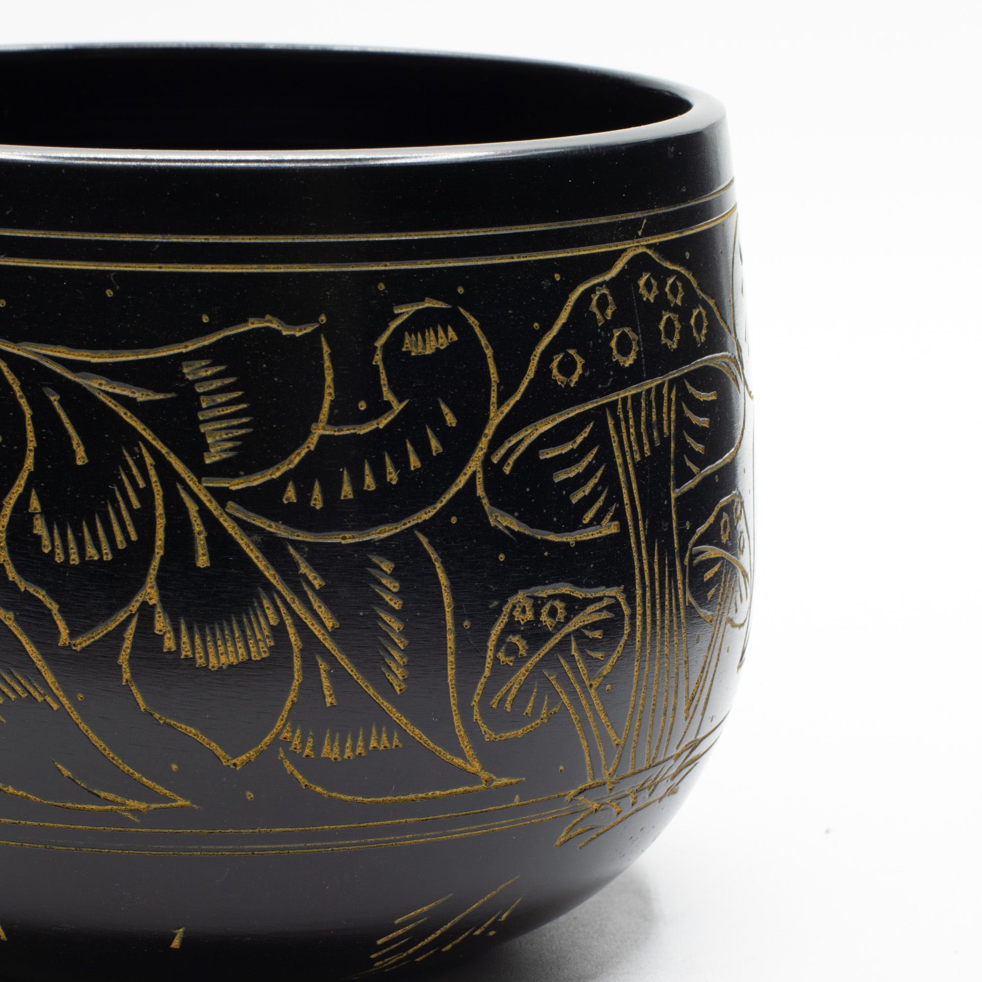 Cuenco sonoro de caldero - Hongo mágico - Amarillo (15 cm) - Imagen 5
