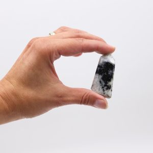 Puntas de gemas aprox. 6 cm (0,5 kg) - piedra lunar india (aprox. 8 piezas)