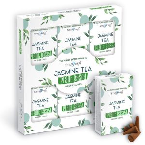 Conos de Incienso a Base de Plantas - Té de jazmín