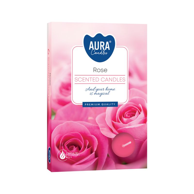 1x Set de 6 Velas de Té Perfumadas - Rose - Imagen 2