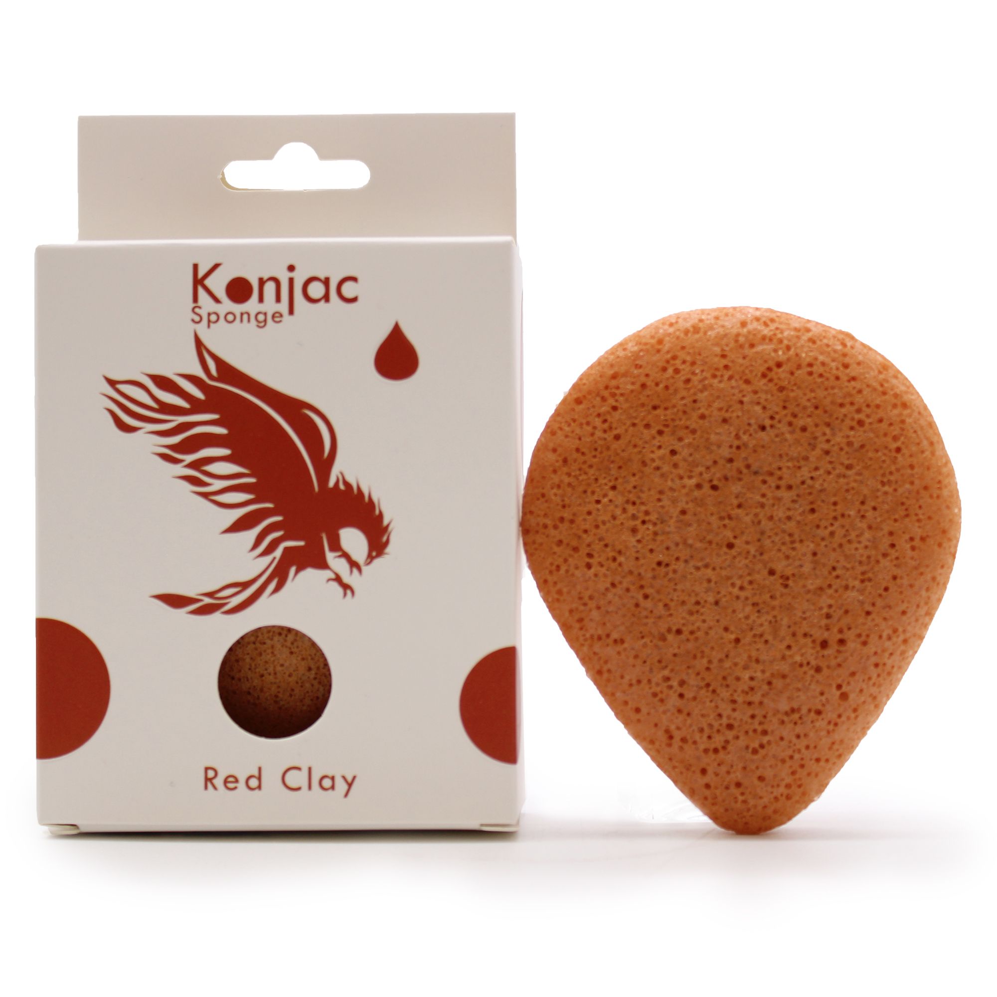 Esponja Facial Konjac - Arcilla Roja - Rejuvenecedor - Imagen 4