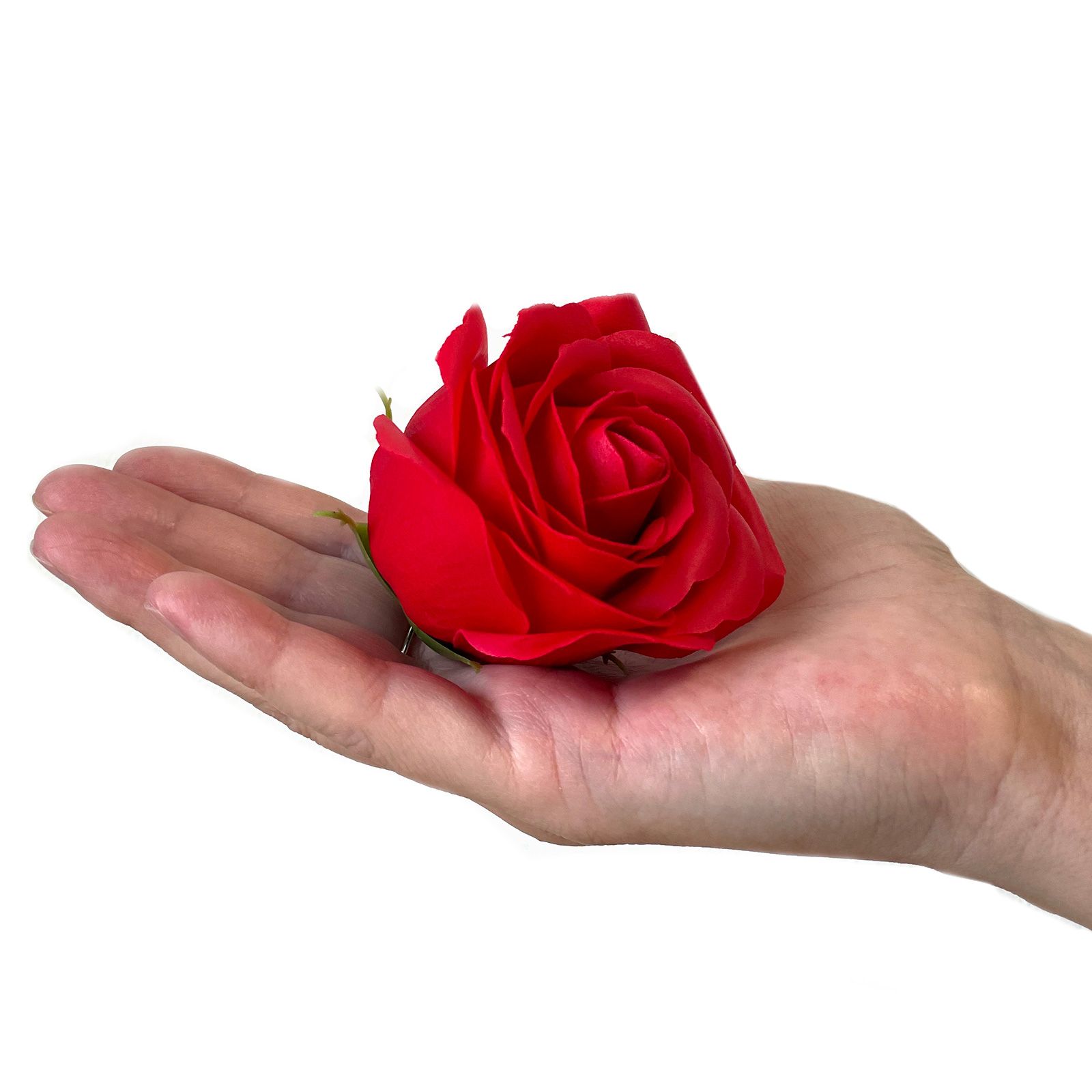 Caja de Regalo - Flor de Jabón 9 Rosas rojo - cuadrado - Imagen 9