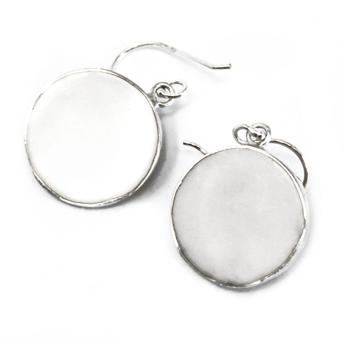 Pendientes de Plata Árbol de la Vida 15mm - Madre Perla - Imagen 3
