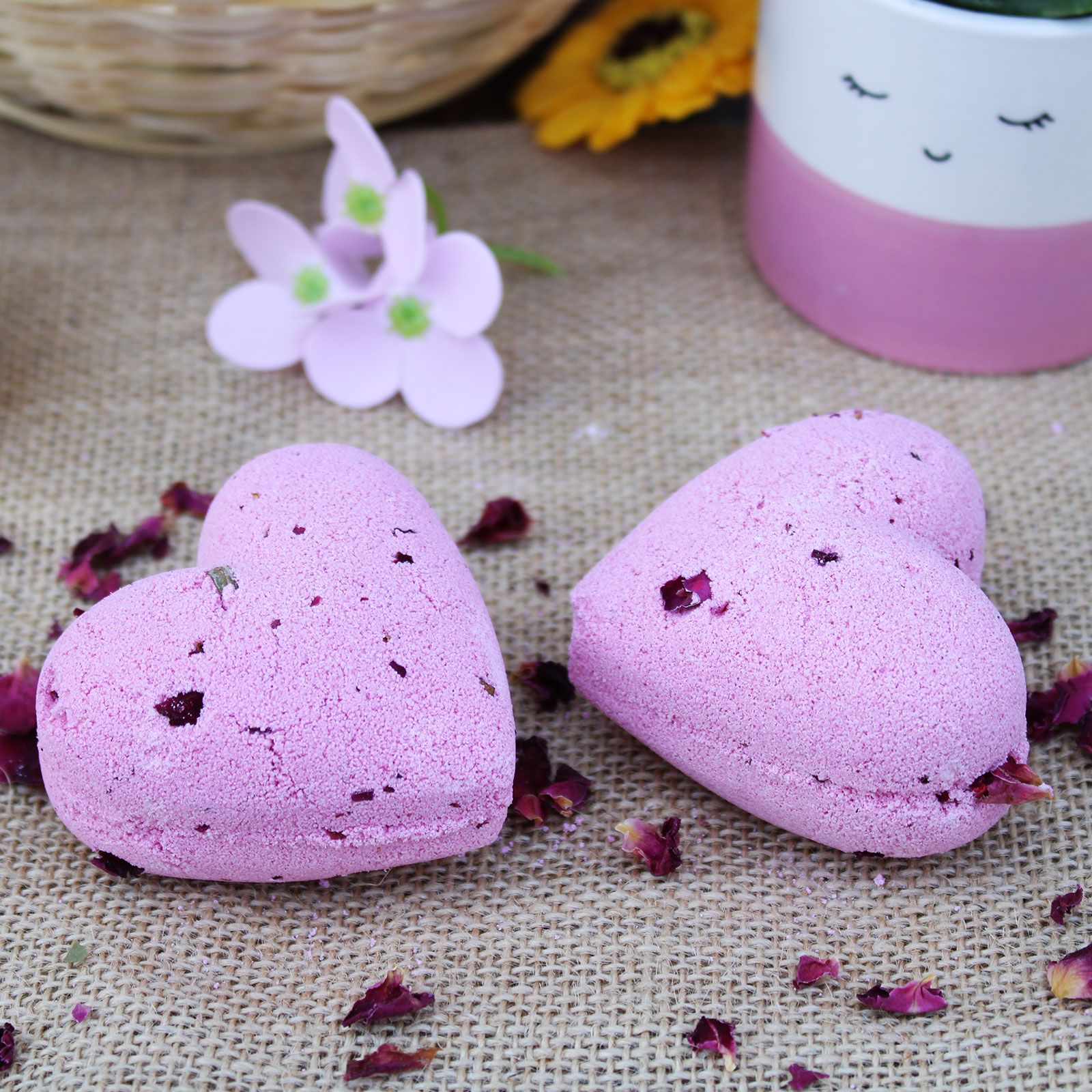 Bombas de Baño Corazón 70g - Ylang & Rose - Imagen 2