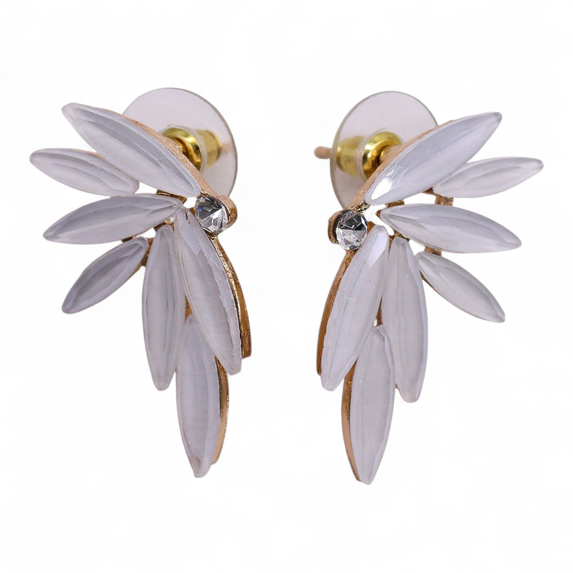 Pendientes de Cristal Vintage - Hadas - Perla - Imagen 3