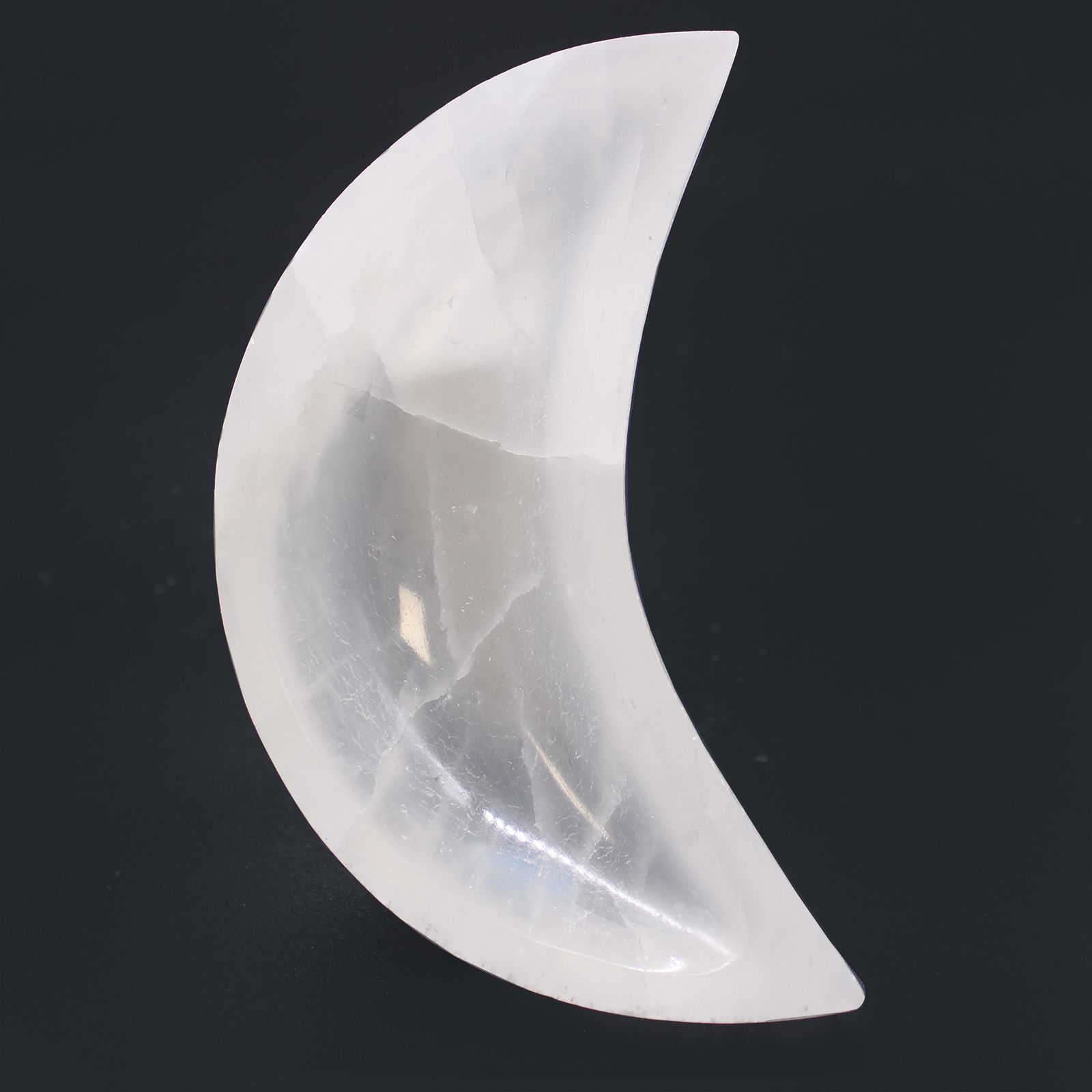 Cuenco de luna selenita - 15cm - Imagen 4