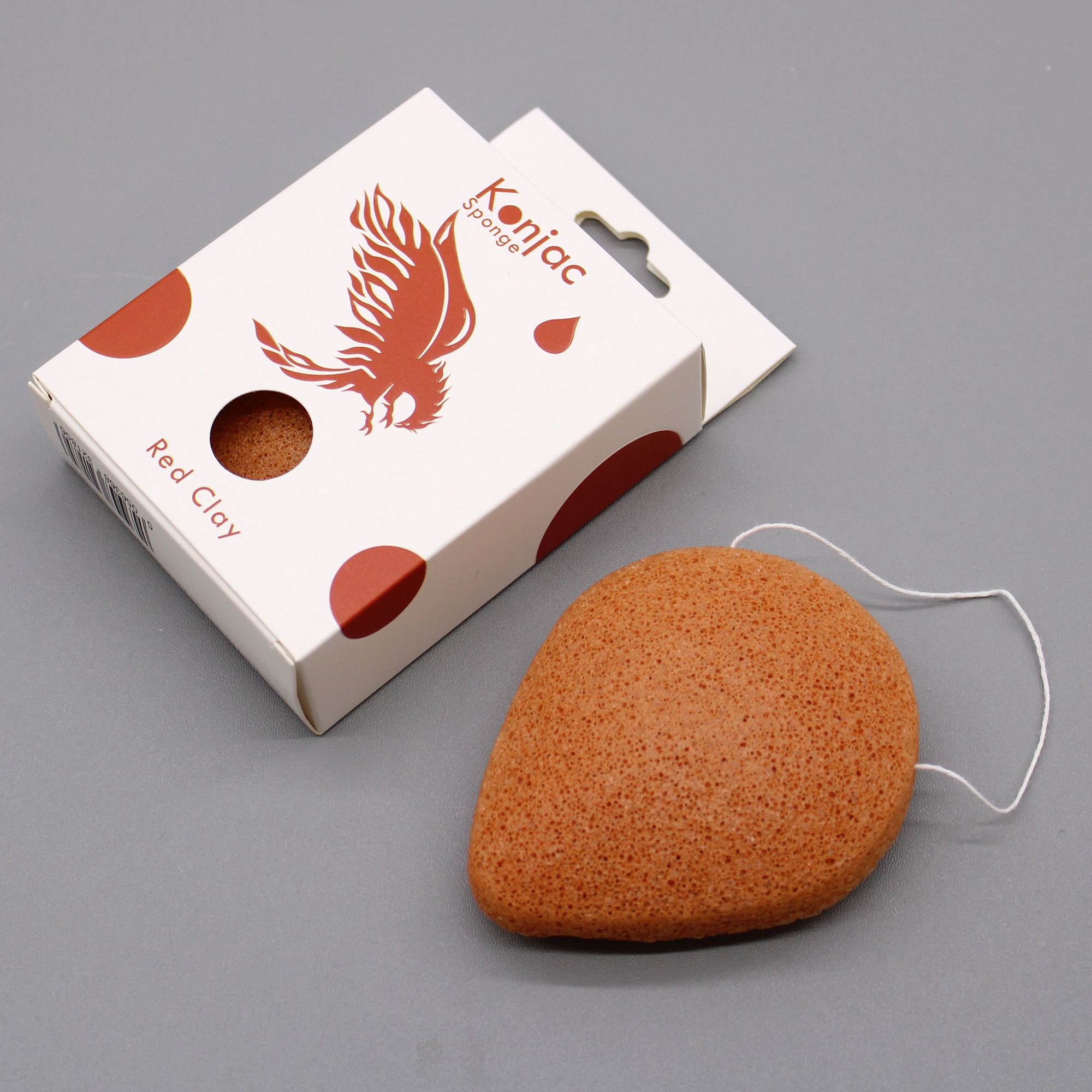 Esponja Facial Konjac - Arcilla Roja - Rejuvenecedor - Imagen 5