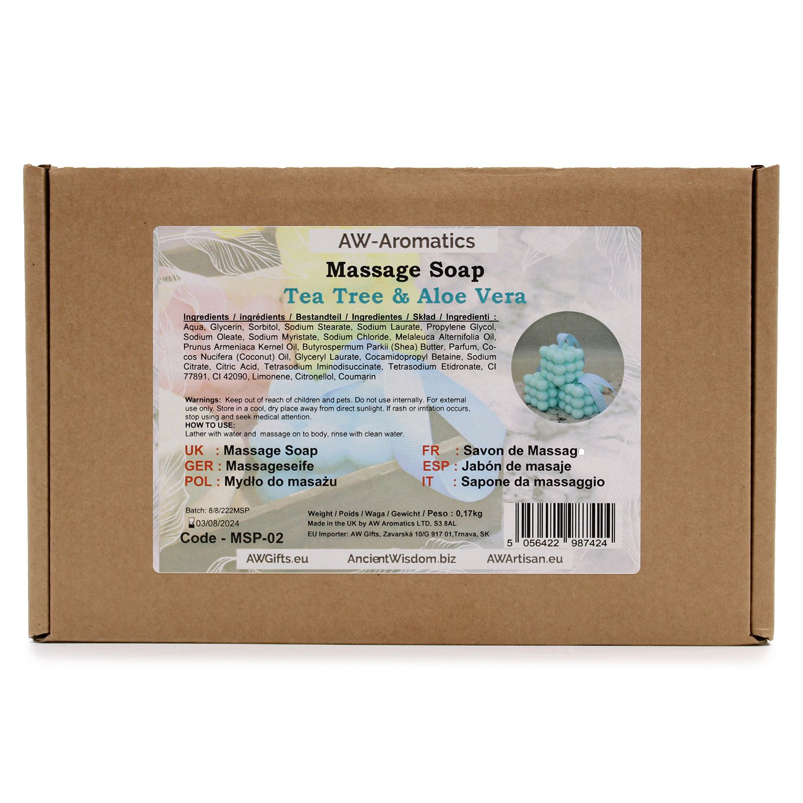 Jabones de Masaje - Tea Tree & Aloe Vera - Imagen 2