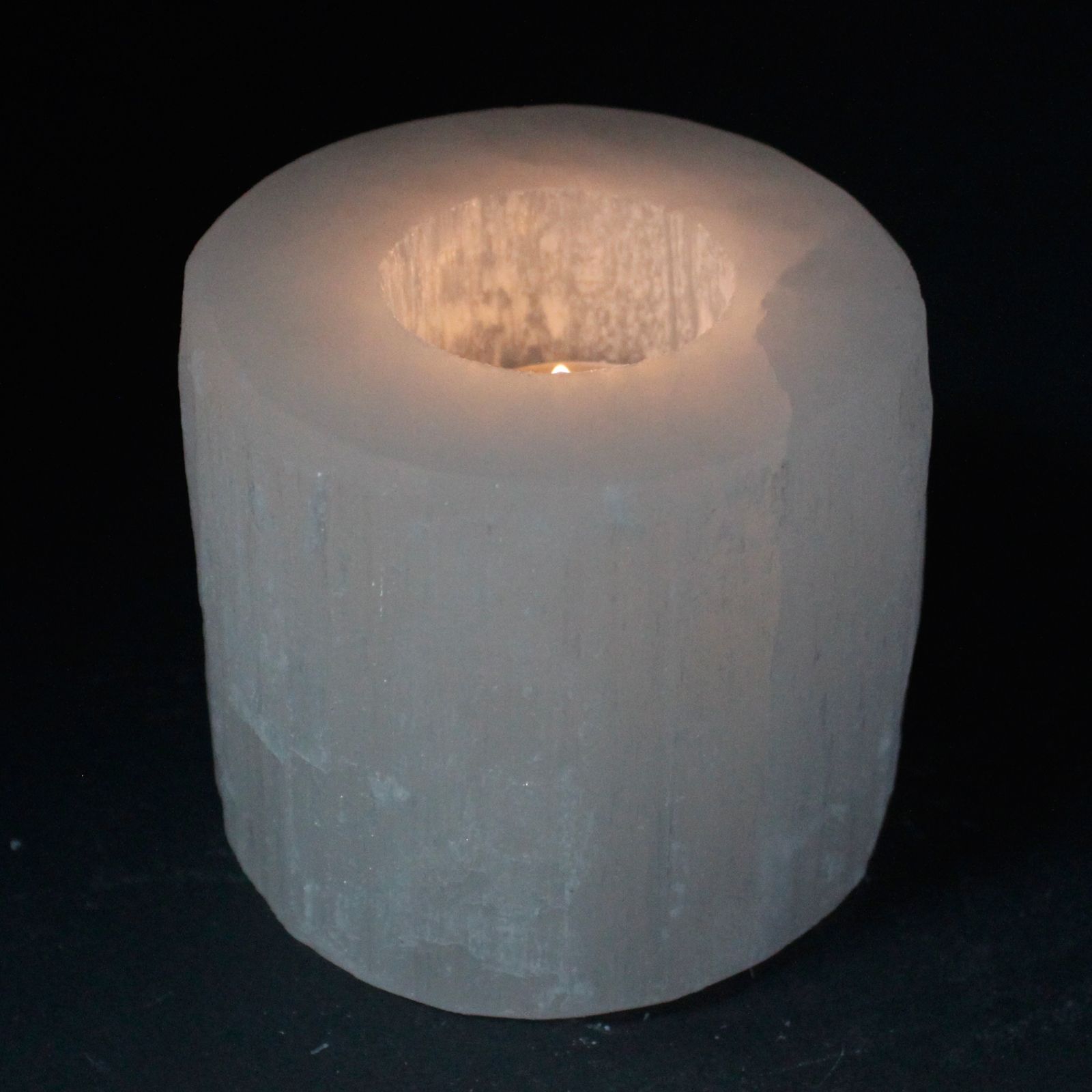 Candelabro Selenita cilindro- 8 cm - Imagen 4