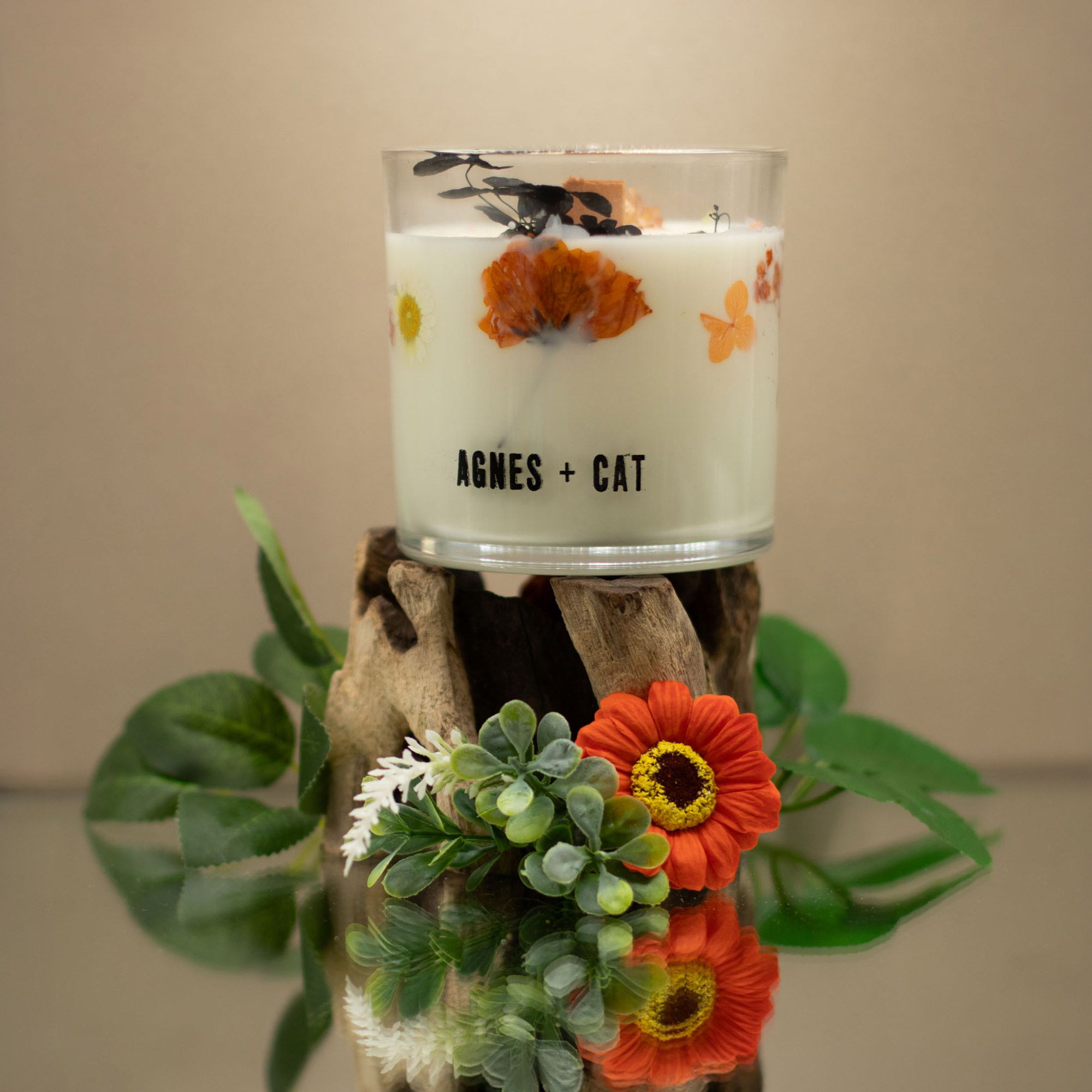 Vela de cera de soja botánica Agnes + Cat - Lakeland Mocha - Imagen 6