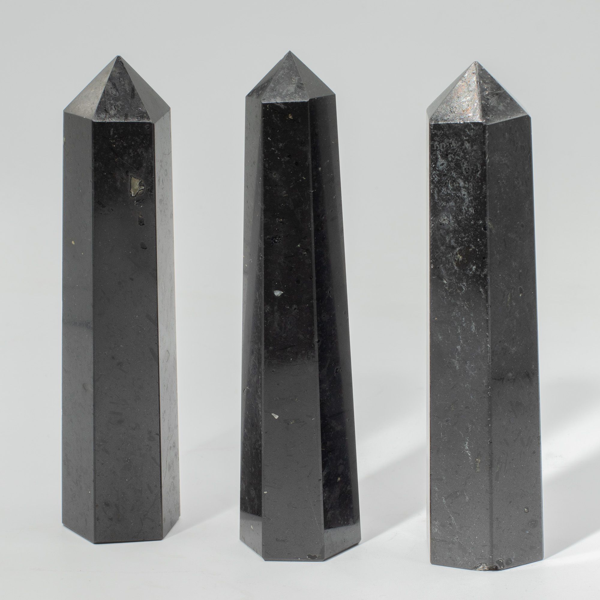 Punta obelisco de seis caras de gema aprox. 17 cm - Turmalina negra - Imagen 3