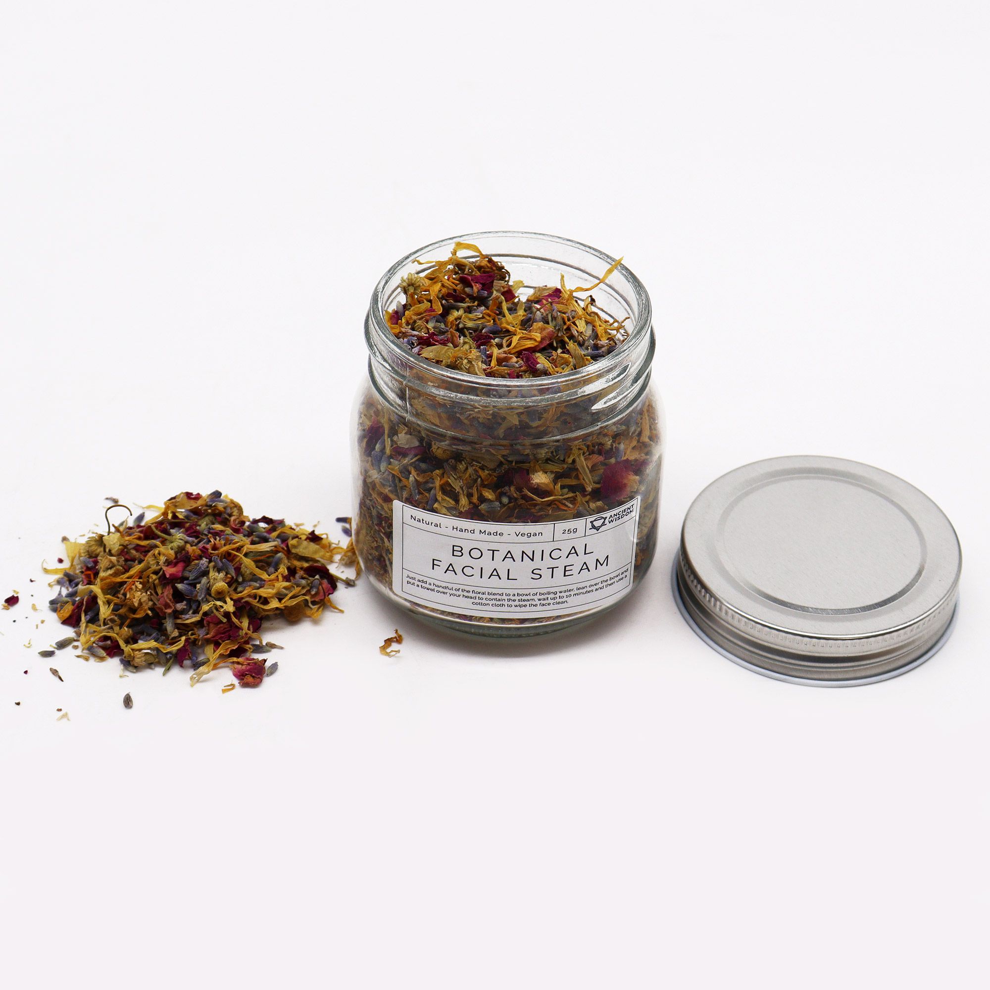 Mezcla botánica de vapor facial - Natural 25g - Imagen 3