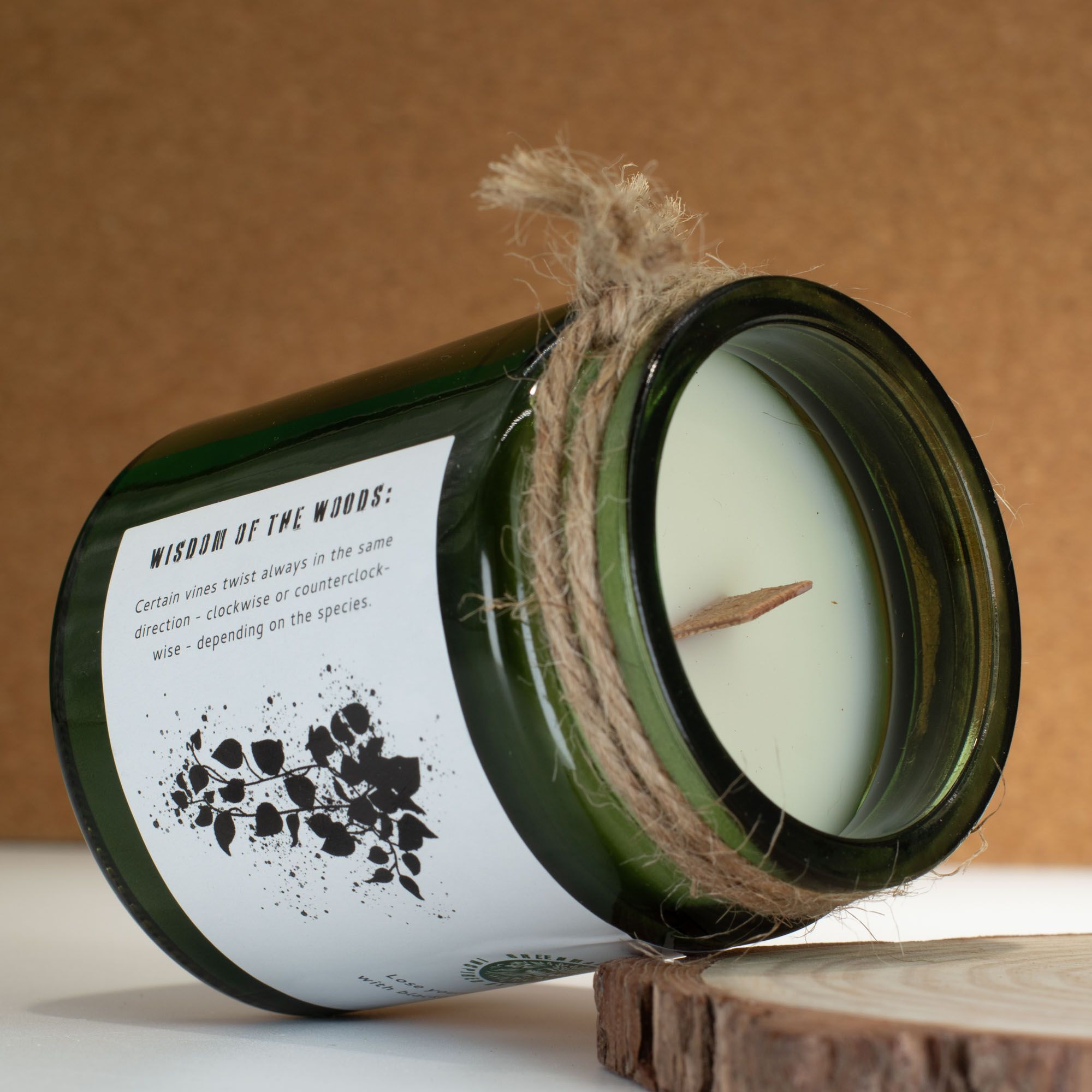 Vela de soja Greenman Woodwick - Vid Crepuscular - Imagen 3