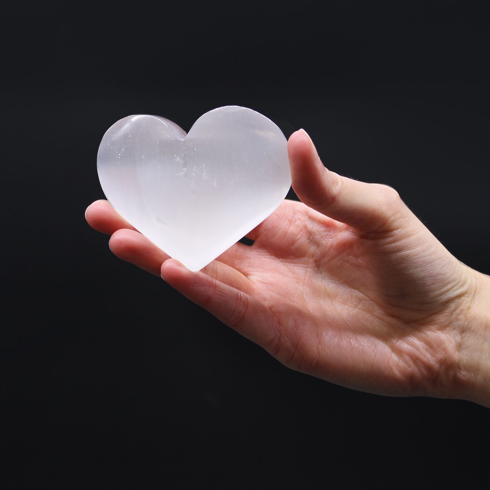Corazón Selenita - 5-6 cm - Imagen 3