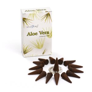 Conos de incienso de Aloe Vera