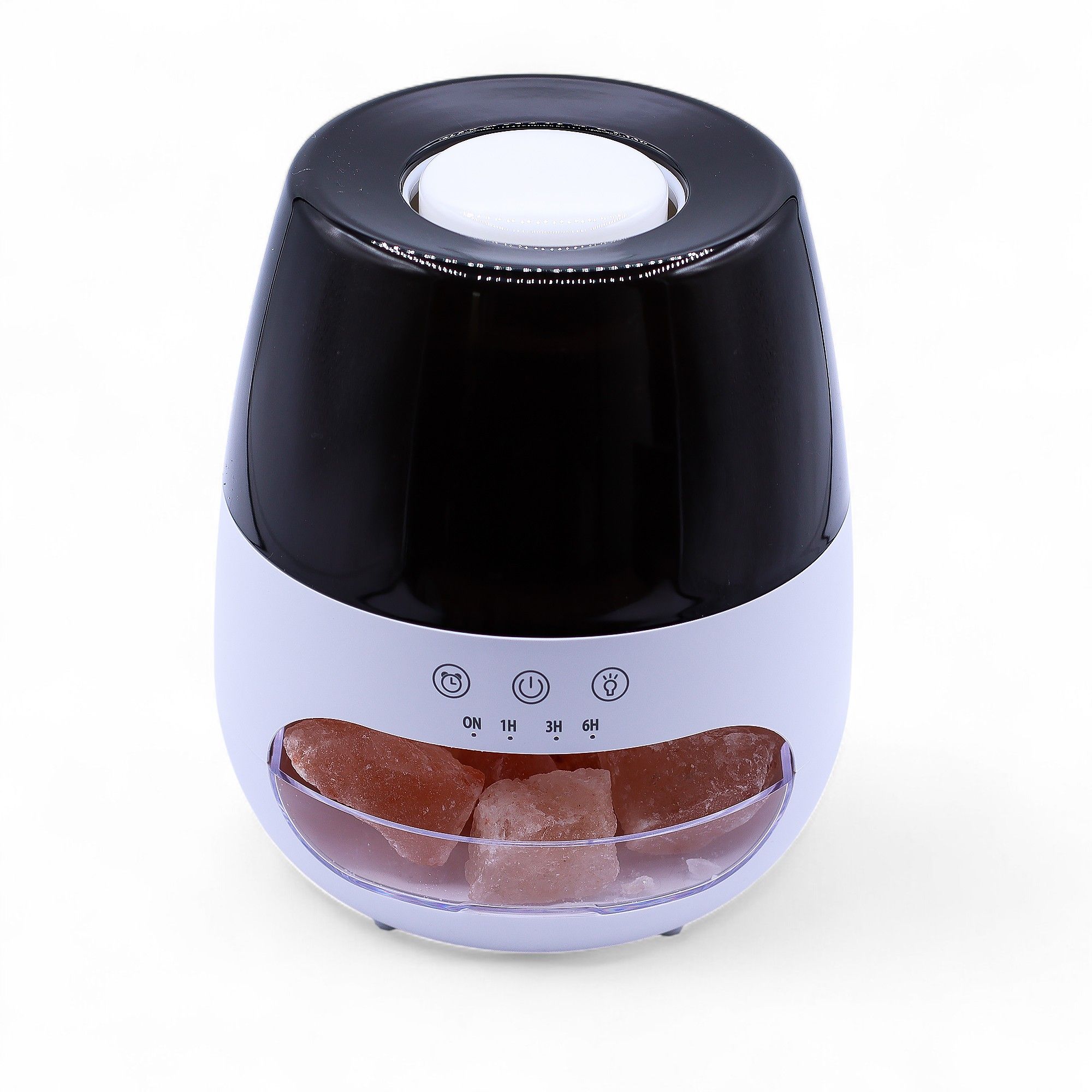 Difusor de aroma con efecto de llama de piedra de sal - USB blanco - Cambio de color y temporizador - Imagen 11