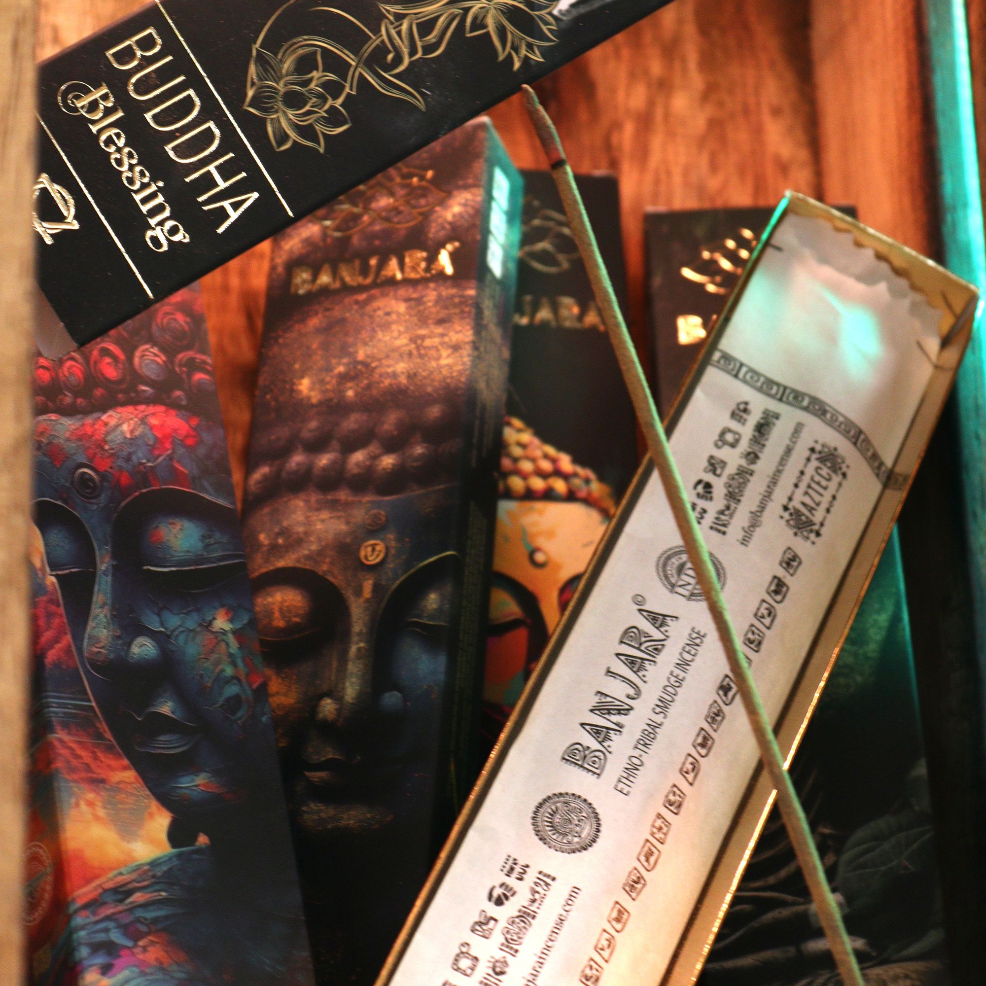 Incienso Banjara Buddha – Set de regalo en caja (6 surtidos) - Imagen 3