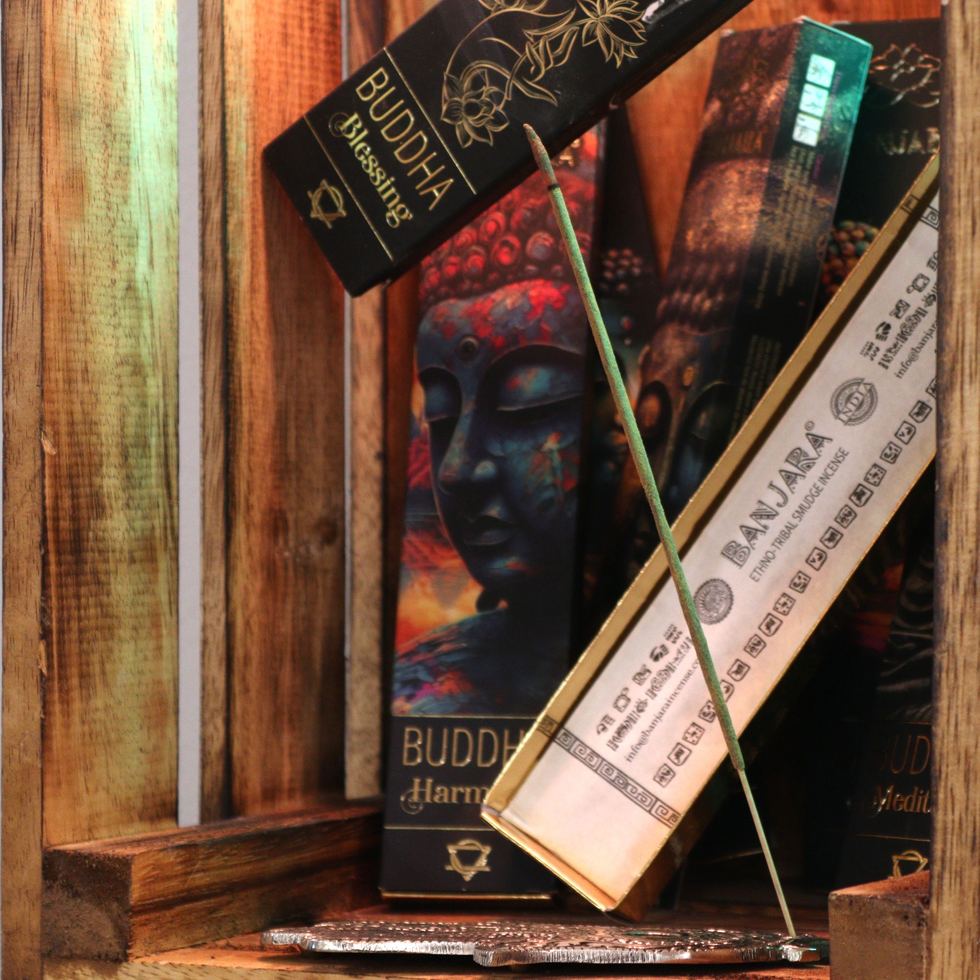 Incienso Banjara Buddha – Set de regalo en caja (6 surtidos) - Imagen 8