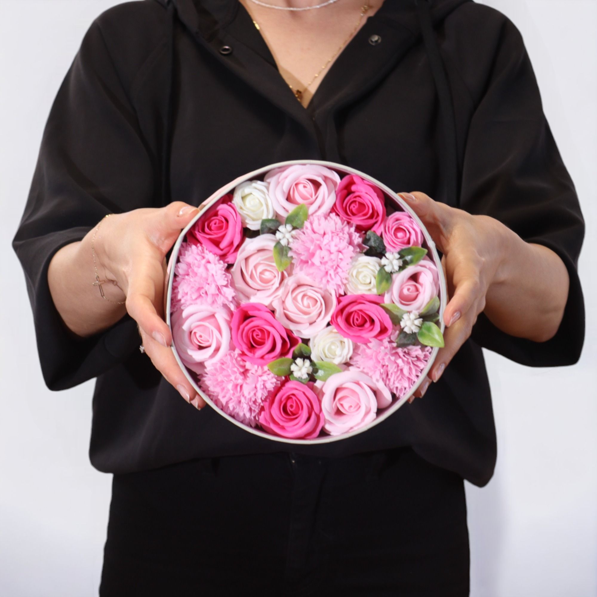 Caja Redonda - Baby Blessings - Rosas - Imagen 2