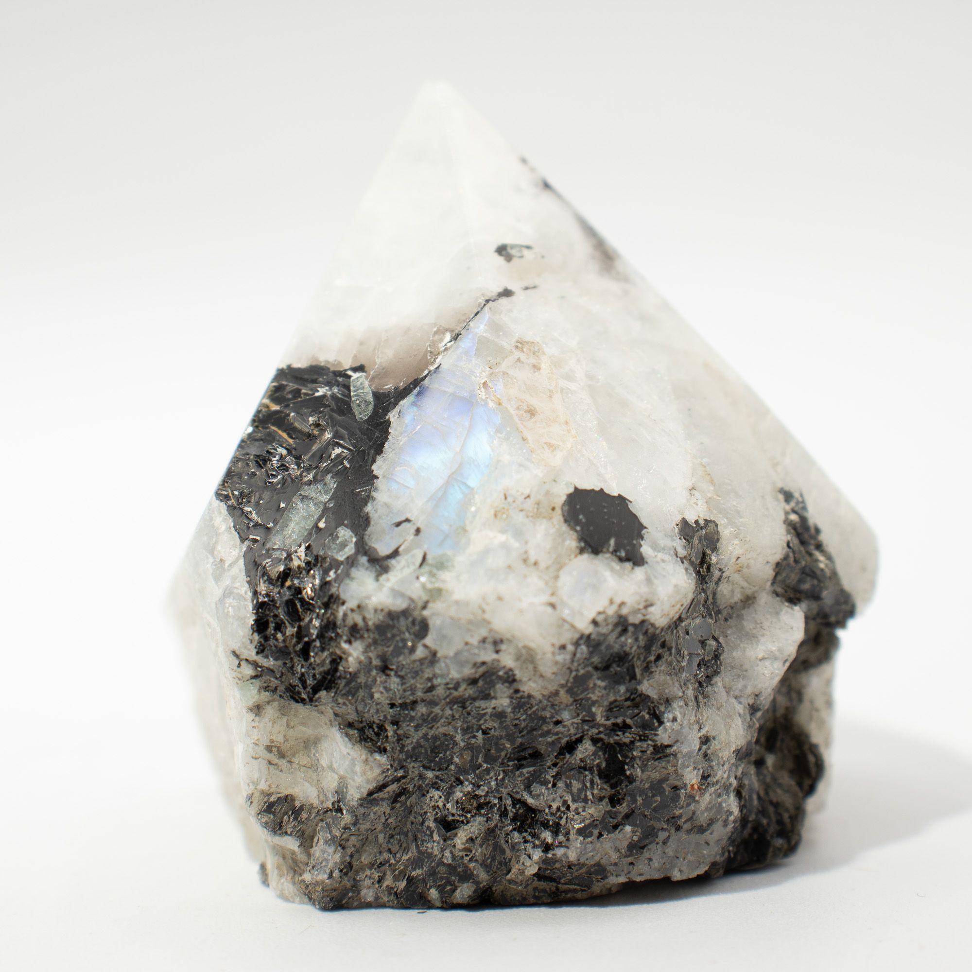 Puntas pulidas de piedra preciosa - Moonstone arcoíris (aproximadamente 5-6 piezas) - Imagen 2