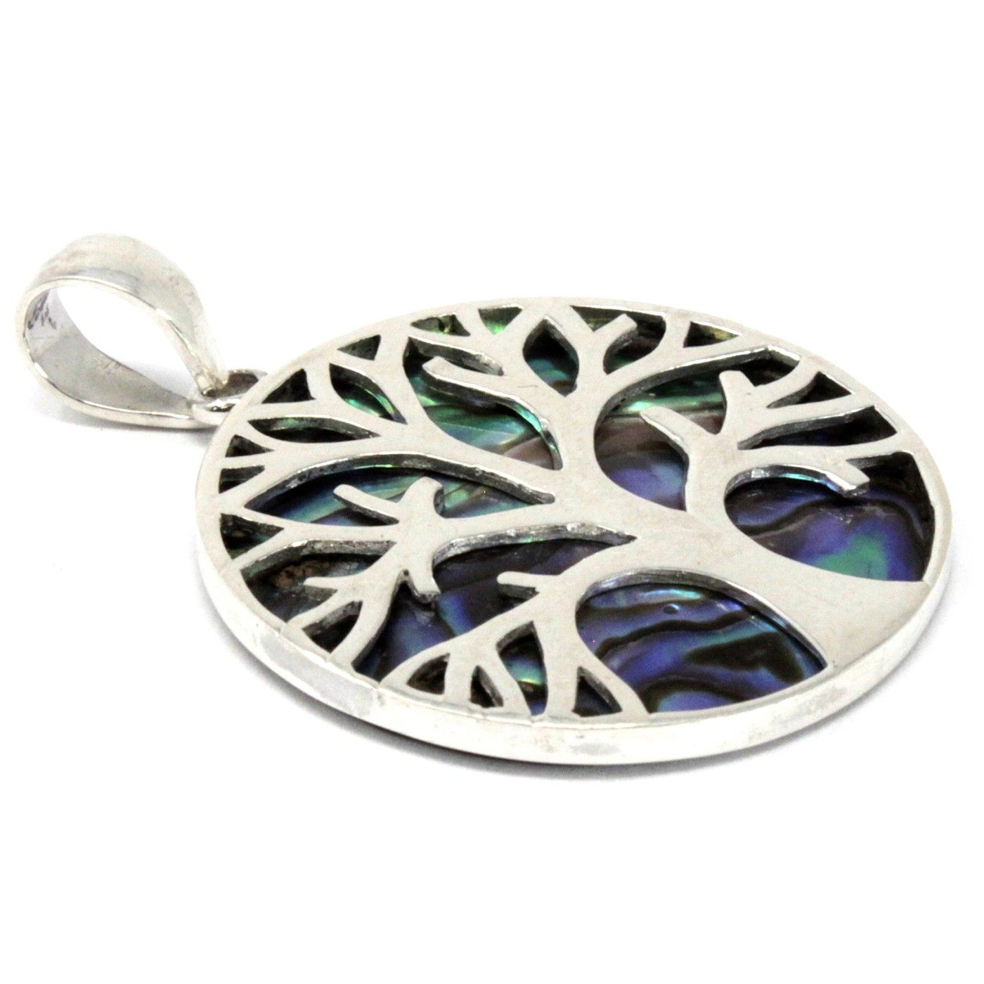 Colgante de Plata Árbol de la Vida 30mm - Abulón - Imagen 4