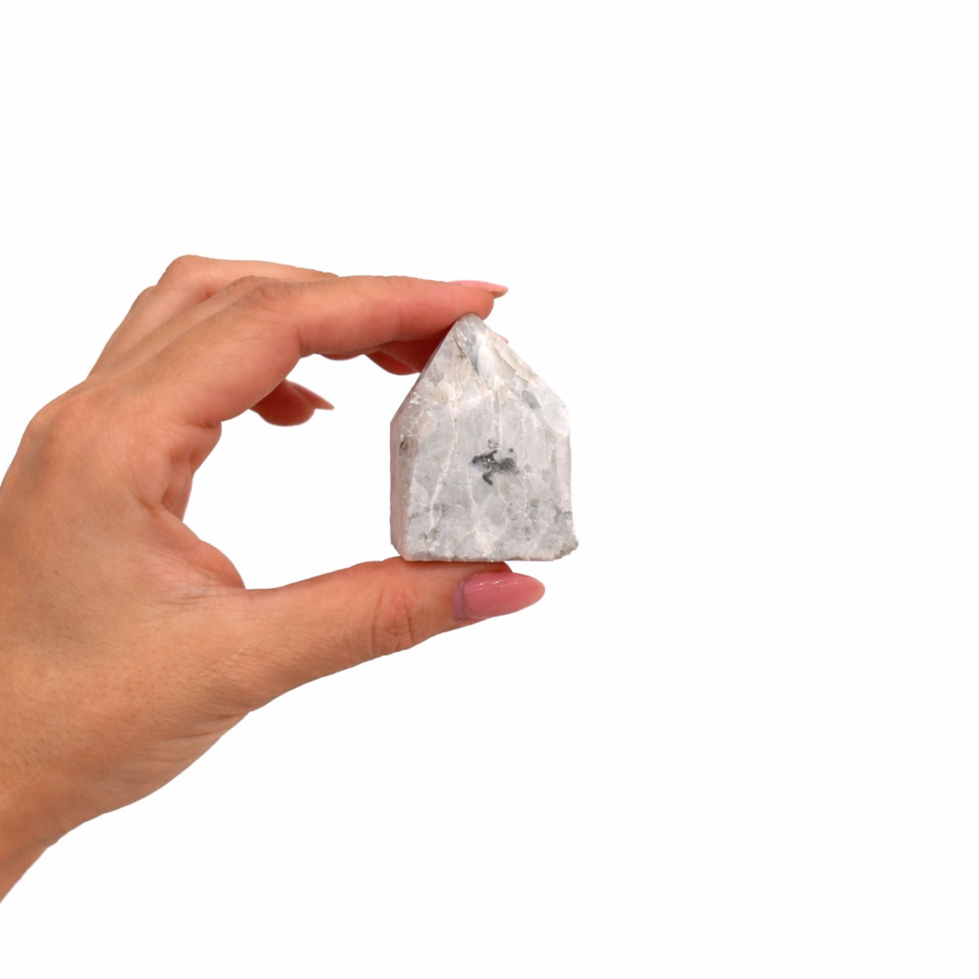 Puntas pulidas de piedra preciosa - Moonstone arcoíris (aproximadamente 5-6 piezas) - Imagen 4