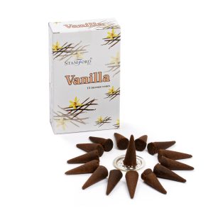 Conos de incienso de vainilla