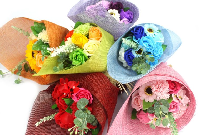 Ramo de flores de jabón
