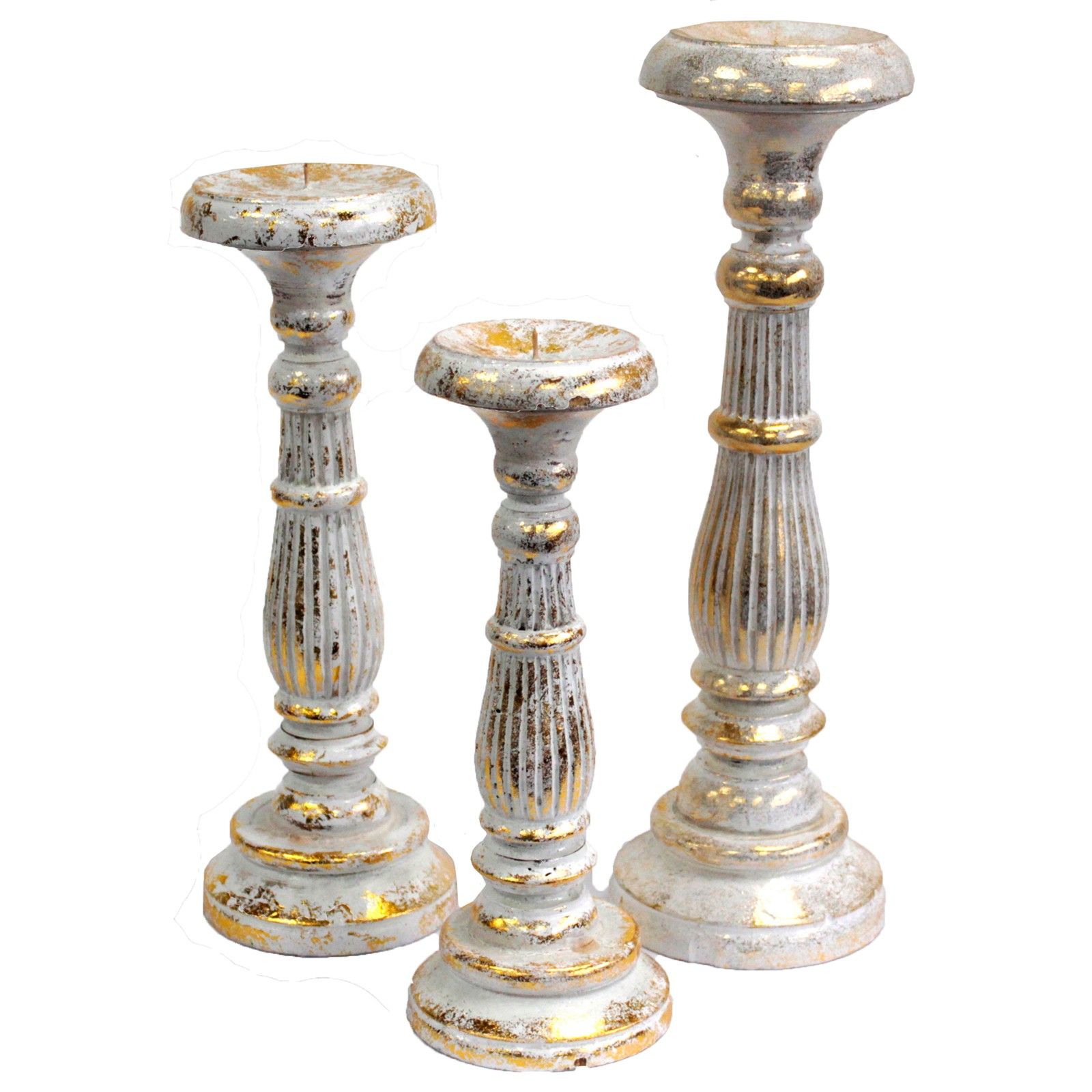 Candelabro Pequeño - Oro Blanco - Imagen 6