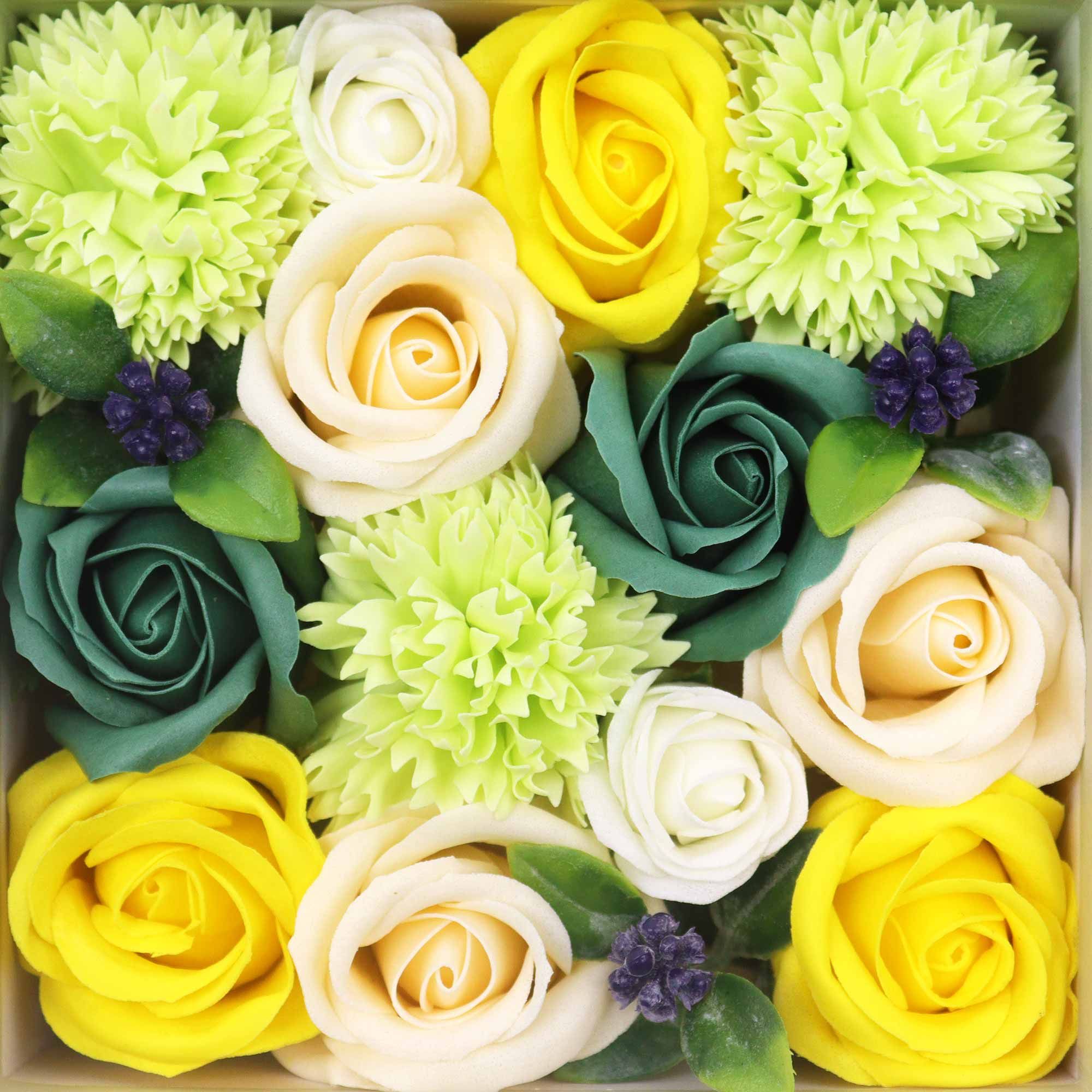 Caja Cuadrada - Celebraciones de Primavera - Amarillo y Verdes - Imagen 2