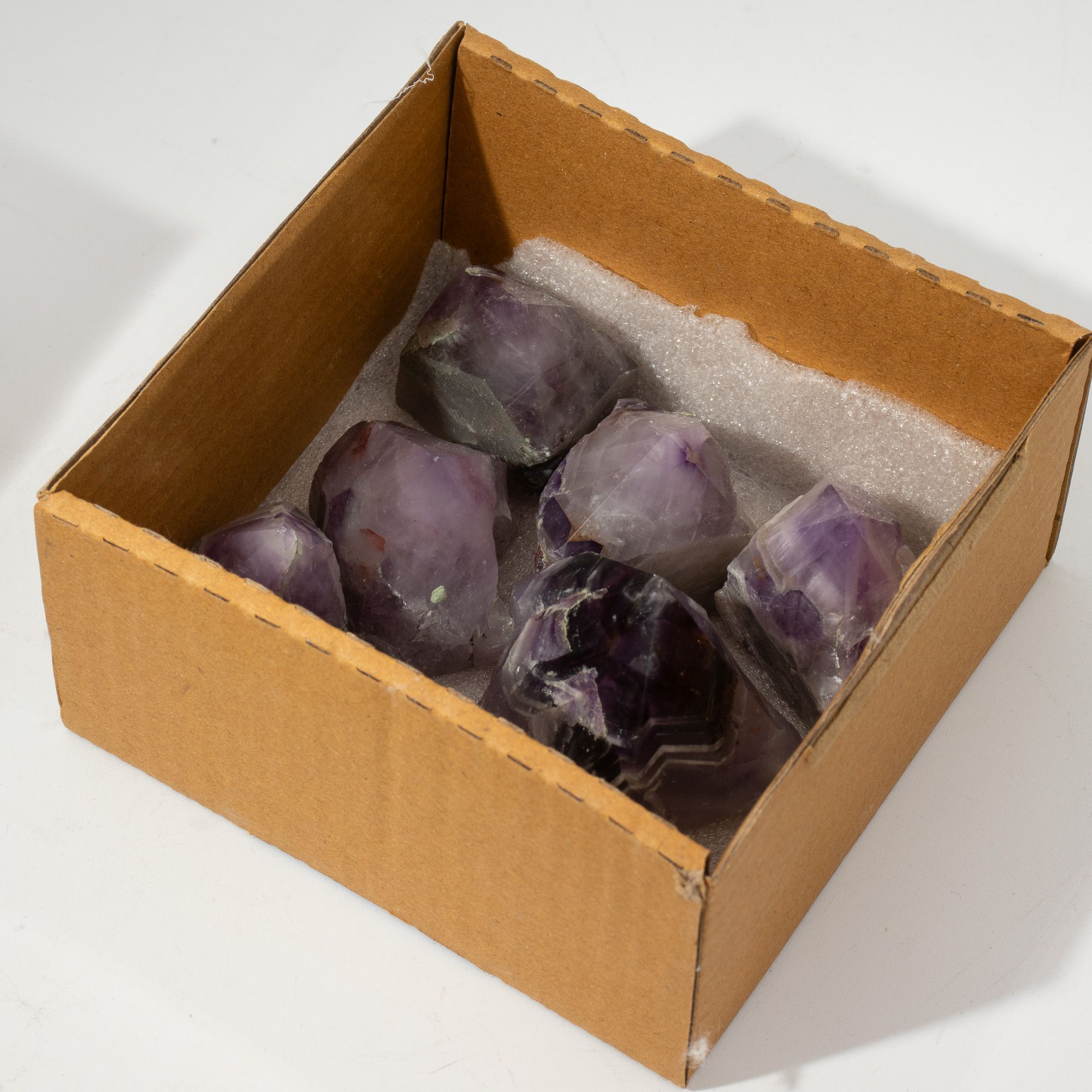 Puntas pulidas de piedras preciosas - amatista grado A (aprox. 5-6 piezas) - Imagen 4
