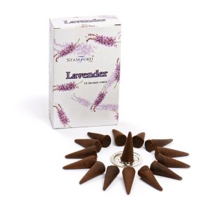Conos de incienso de lavanda
