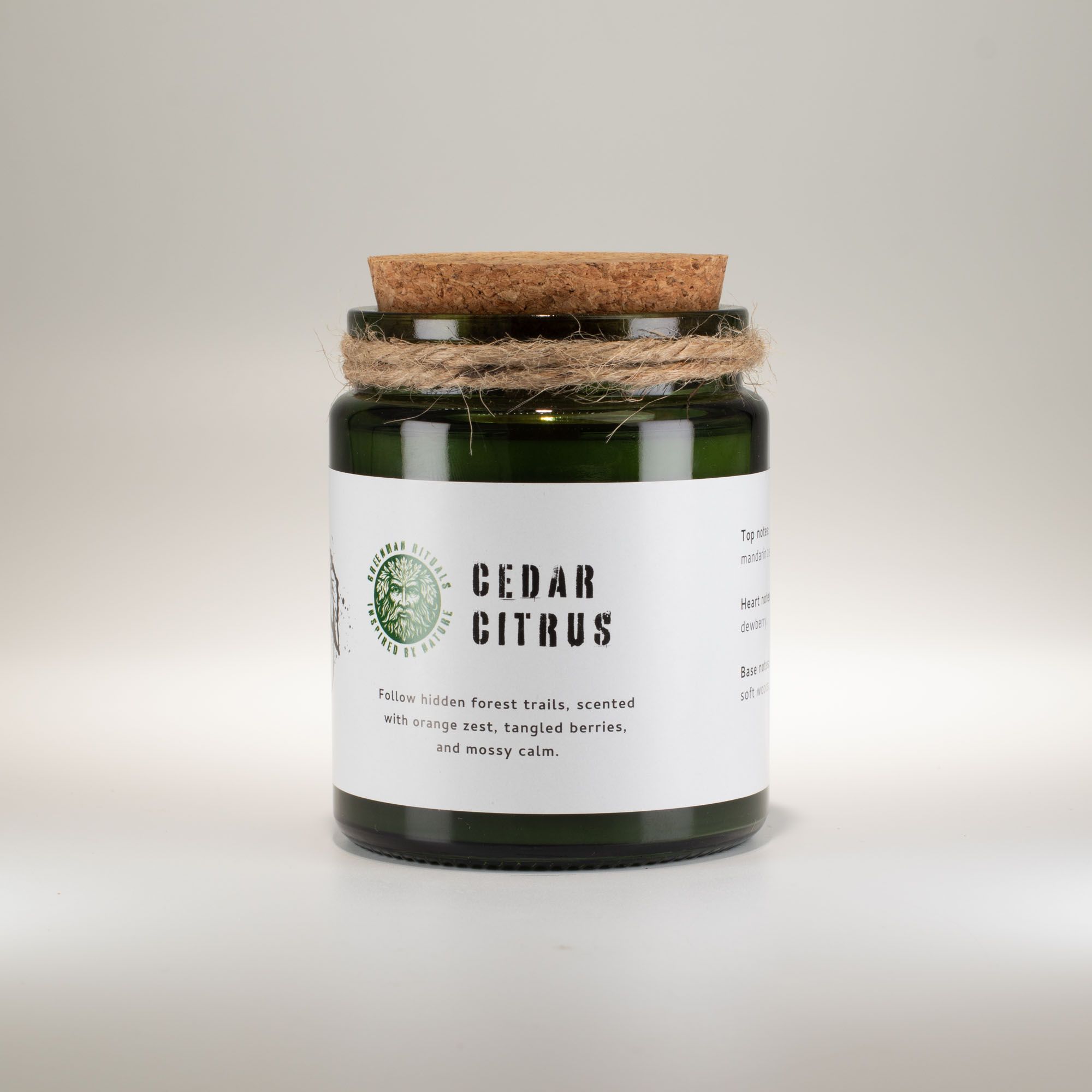 Vela de soja Greenman Woodwick - Cedro y Cítricos - Imagen 2