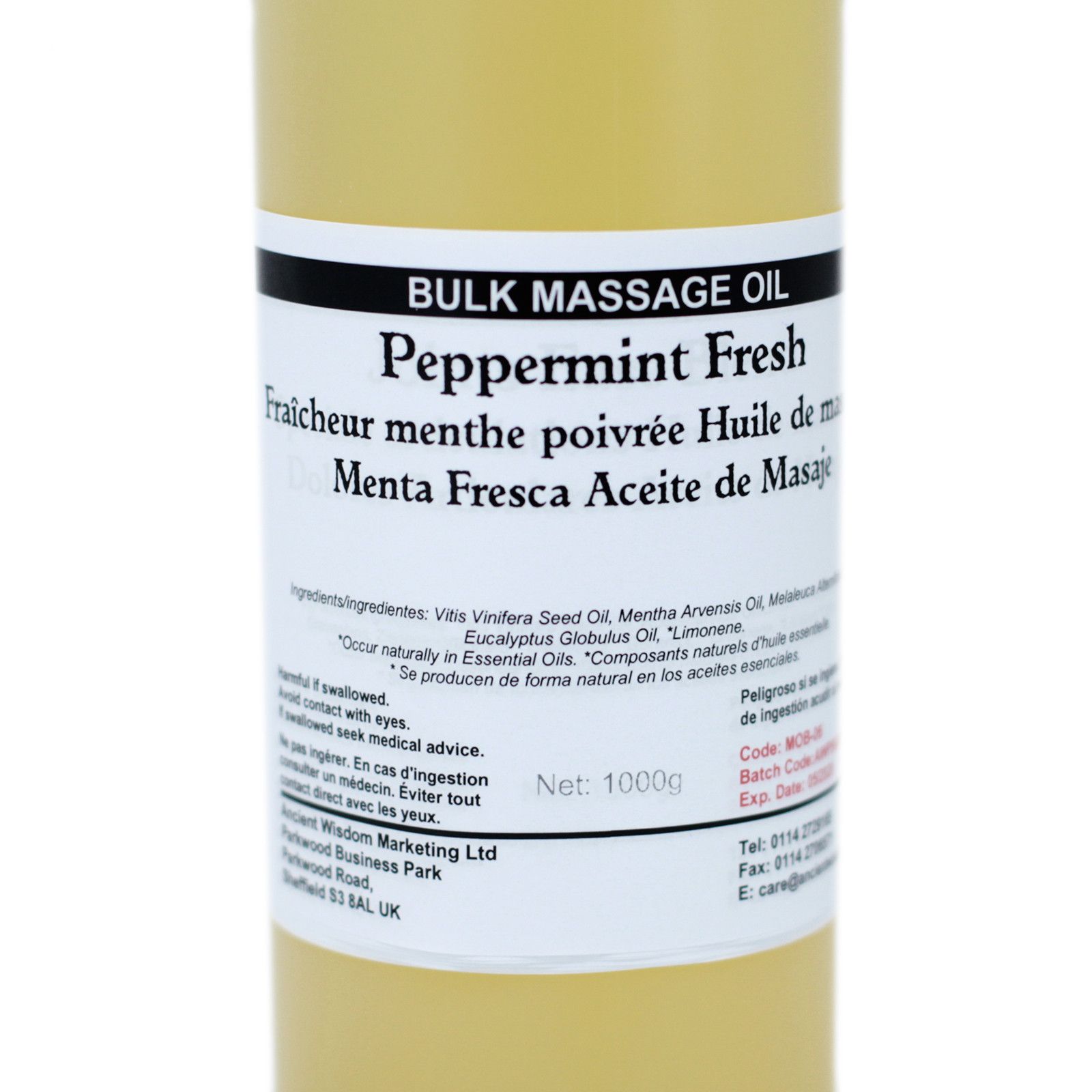 Aceite de Masaje 1kg - Menta Fresca - Imagen 2