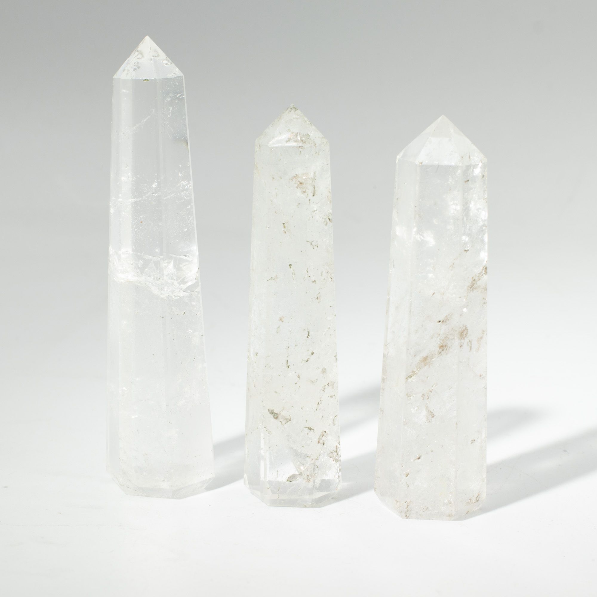 Punta de obelisco de seis caras de piedra preciosa aprox. 11 cm - Cuarzo claro - Imagen 3