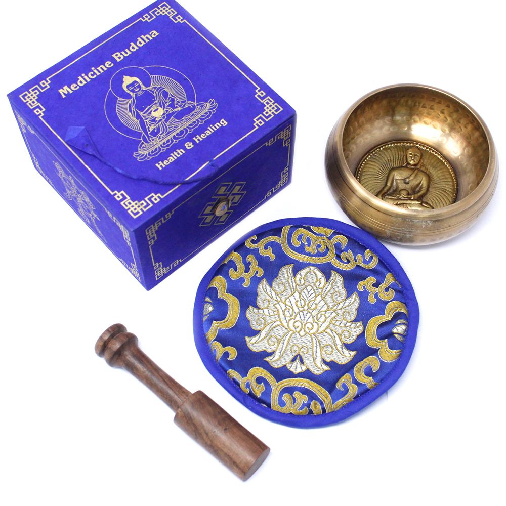 Cuenco tibetano set - Medicina Buda 10cm (min 500gm) - Imagen 6