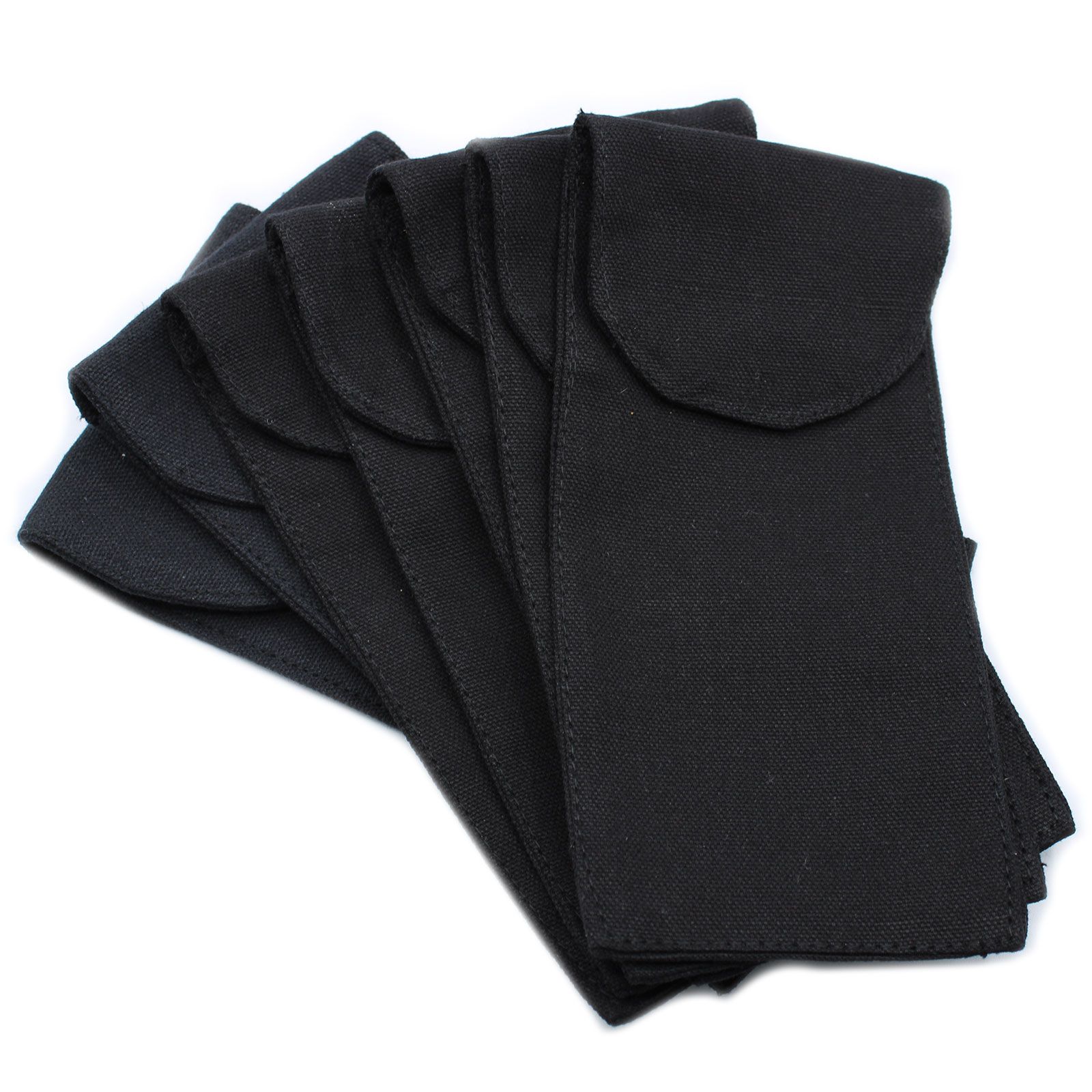 Cotton Pouch for Gemstone Face Rollers 10oz - Black 9x19xm - Imagen 2